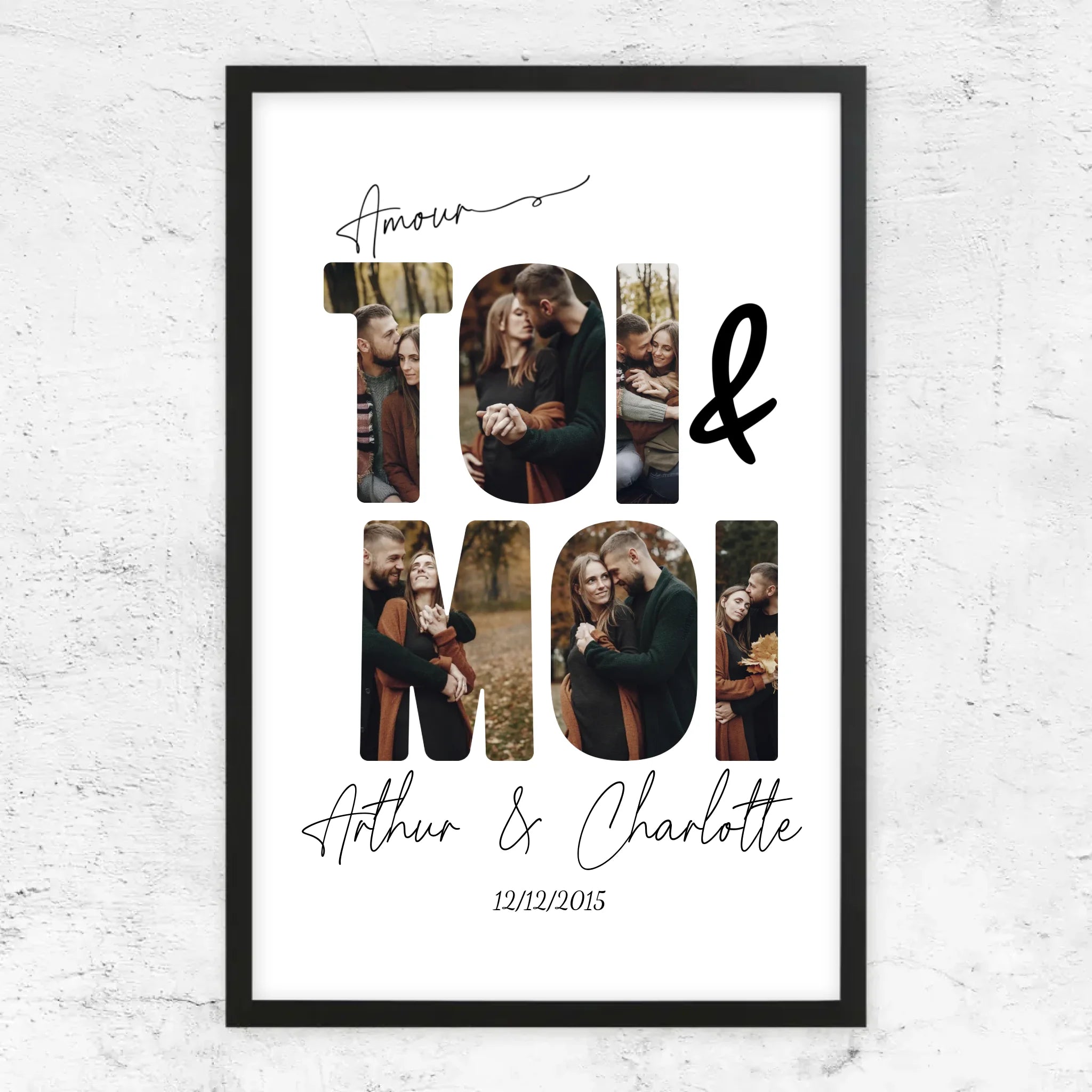 Poster personnalisé “Toi et moi”