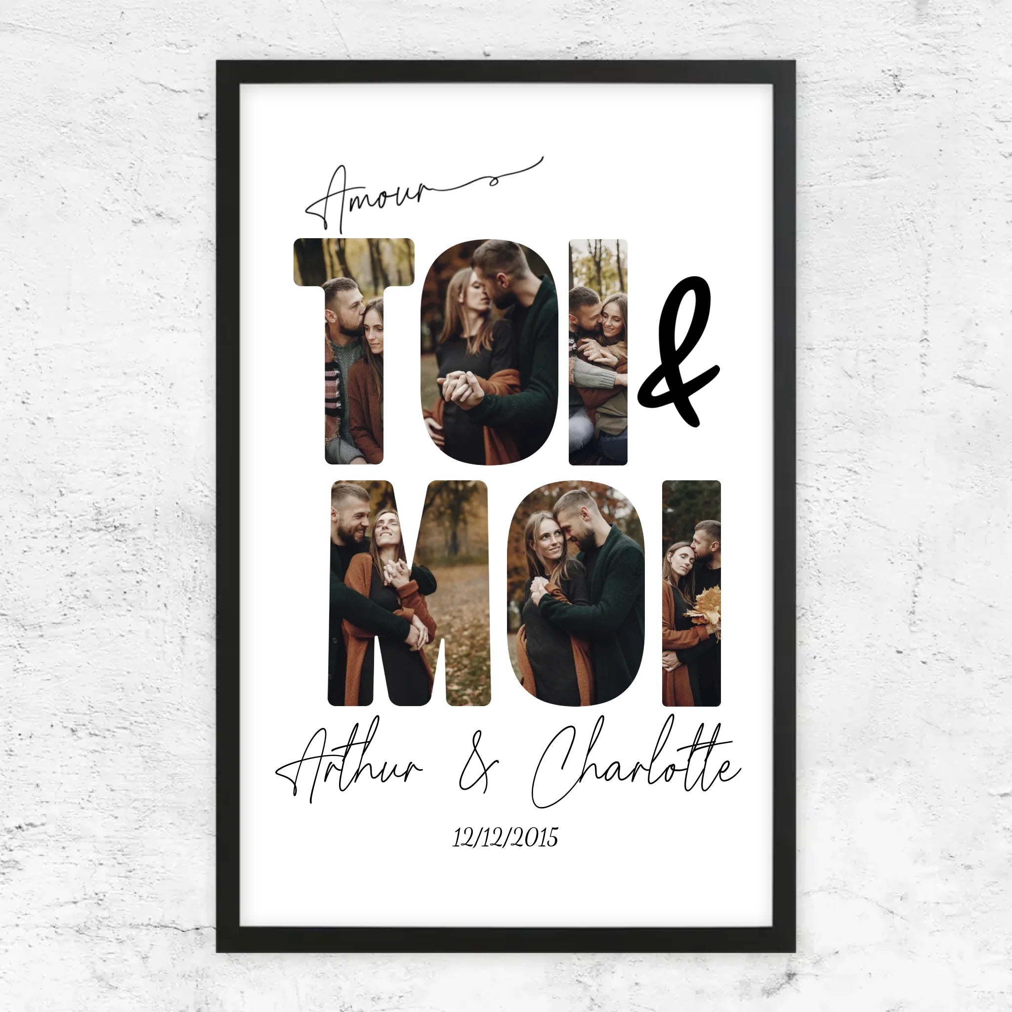 Poster personnalisé “Toi et moi”