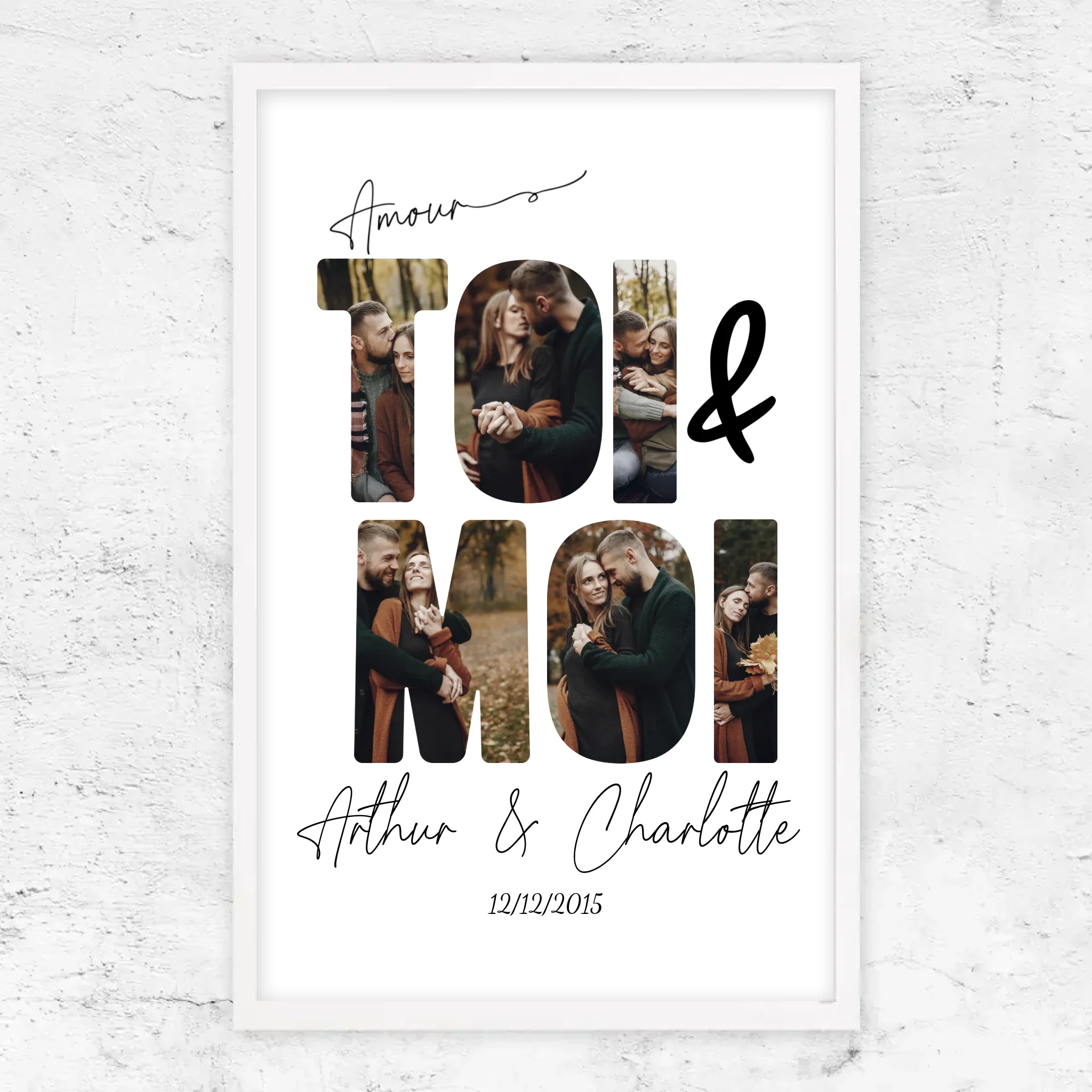 Poster personnalisé “Toi et moi”