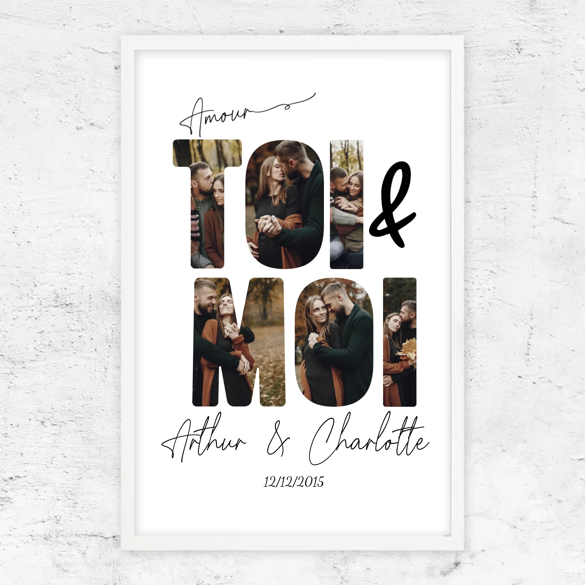 Poster personnalisé “Toi et moi”