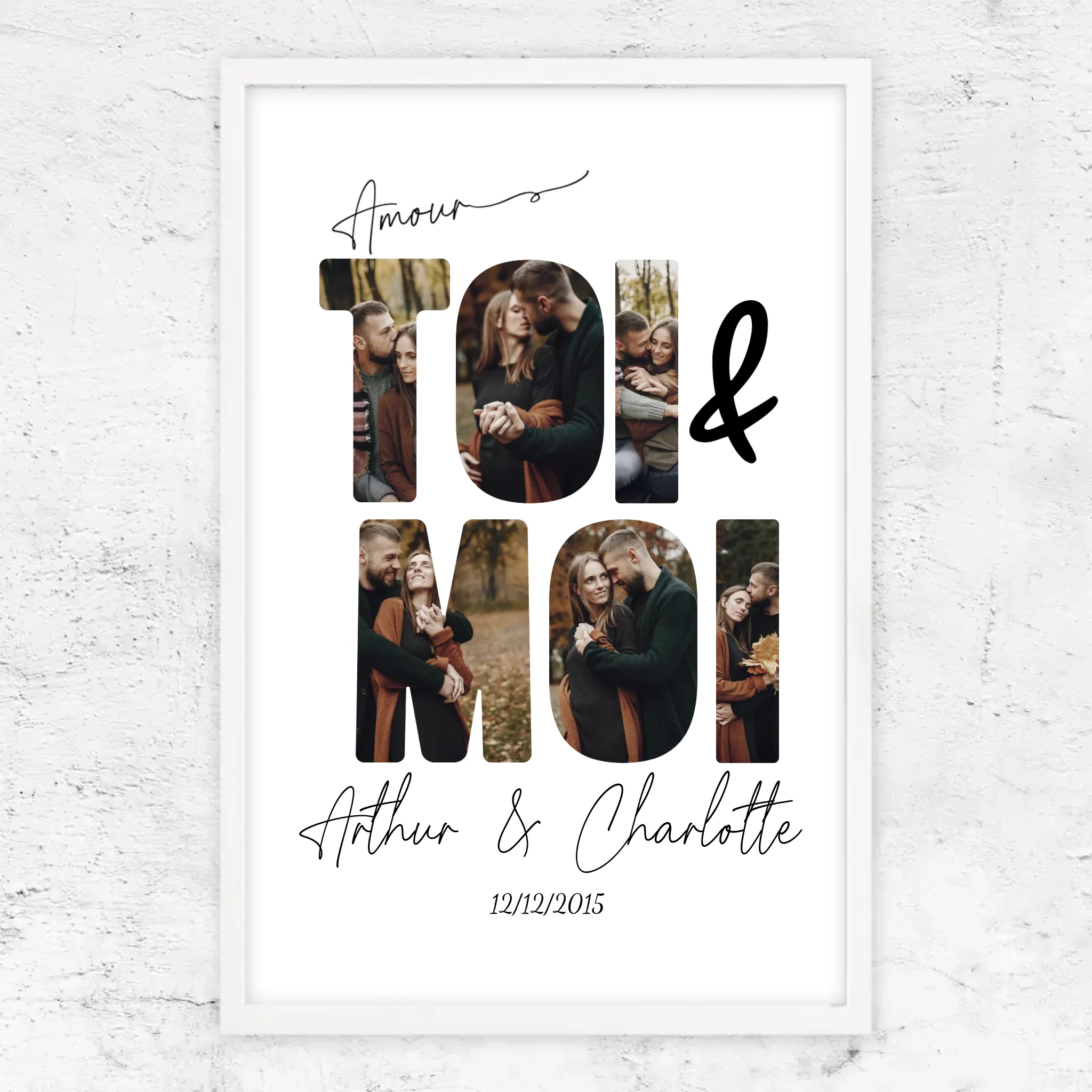 Poster personnalisé “Toi et moi”