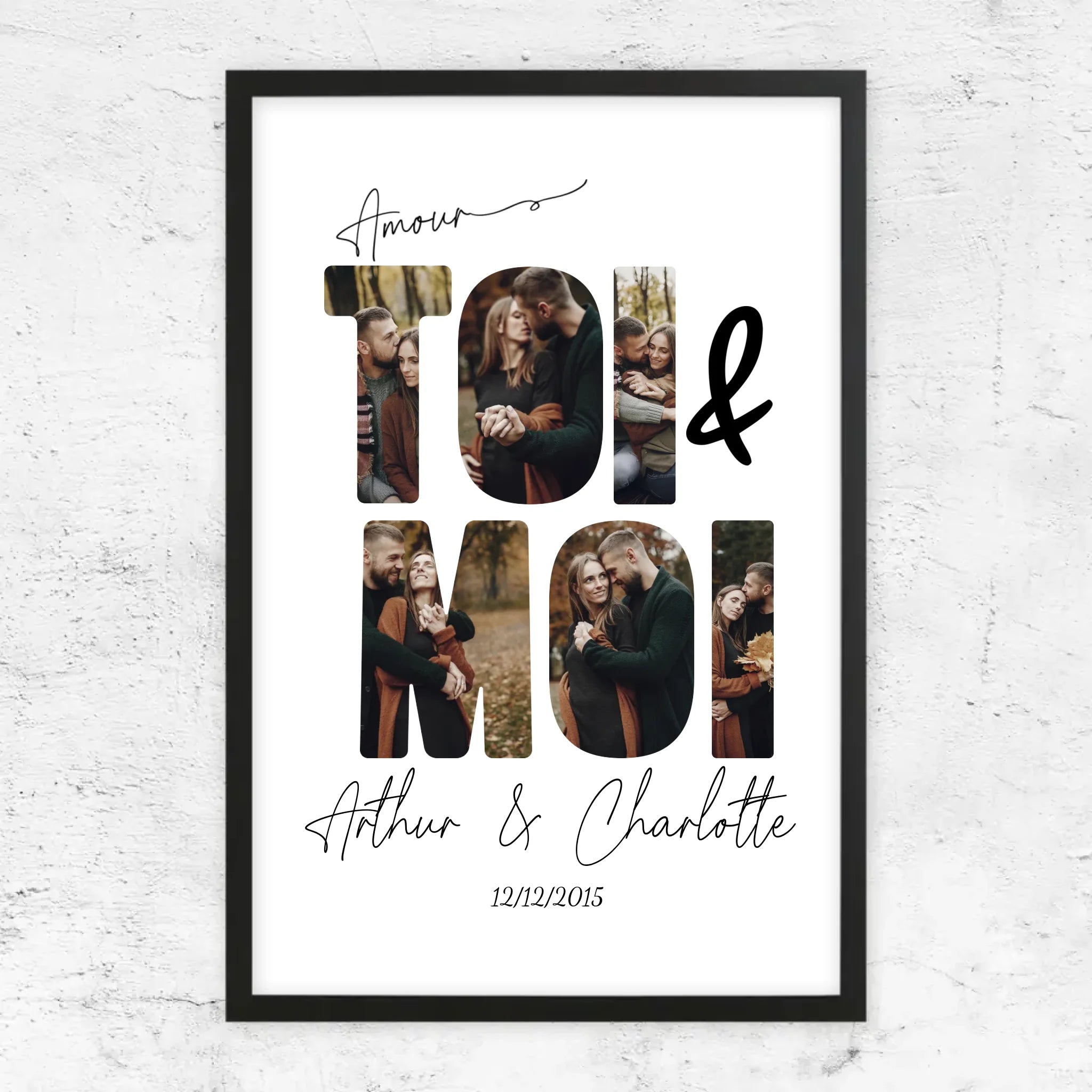 Poster personnalisé “Toi et moi”