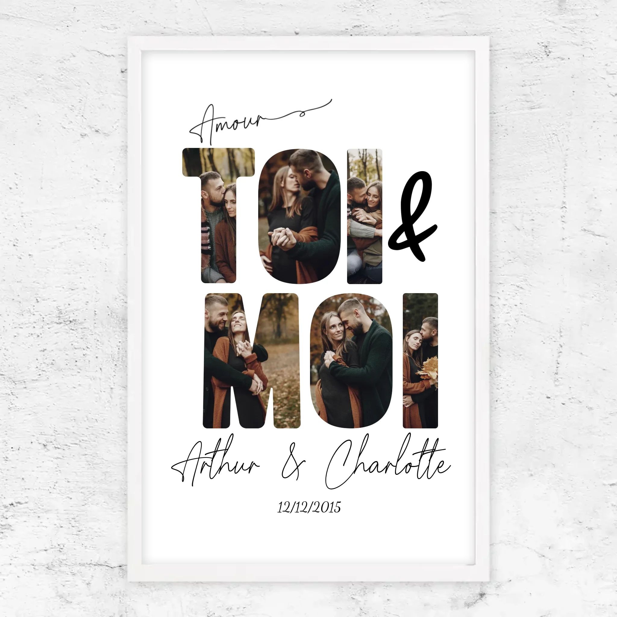 Poster personnalisé “Toi et moi”