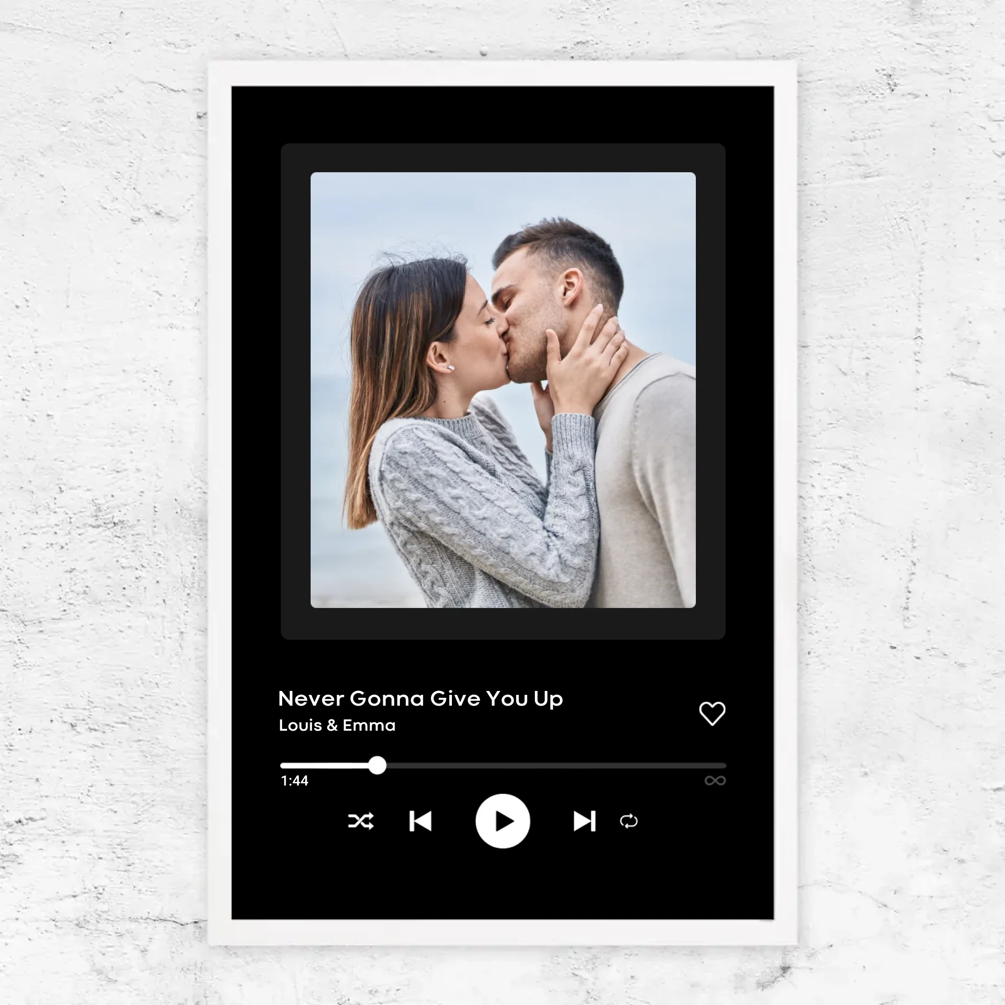 Poster personnalisé “Couverture musicale”