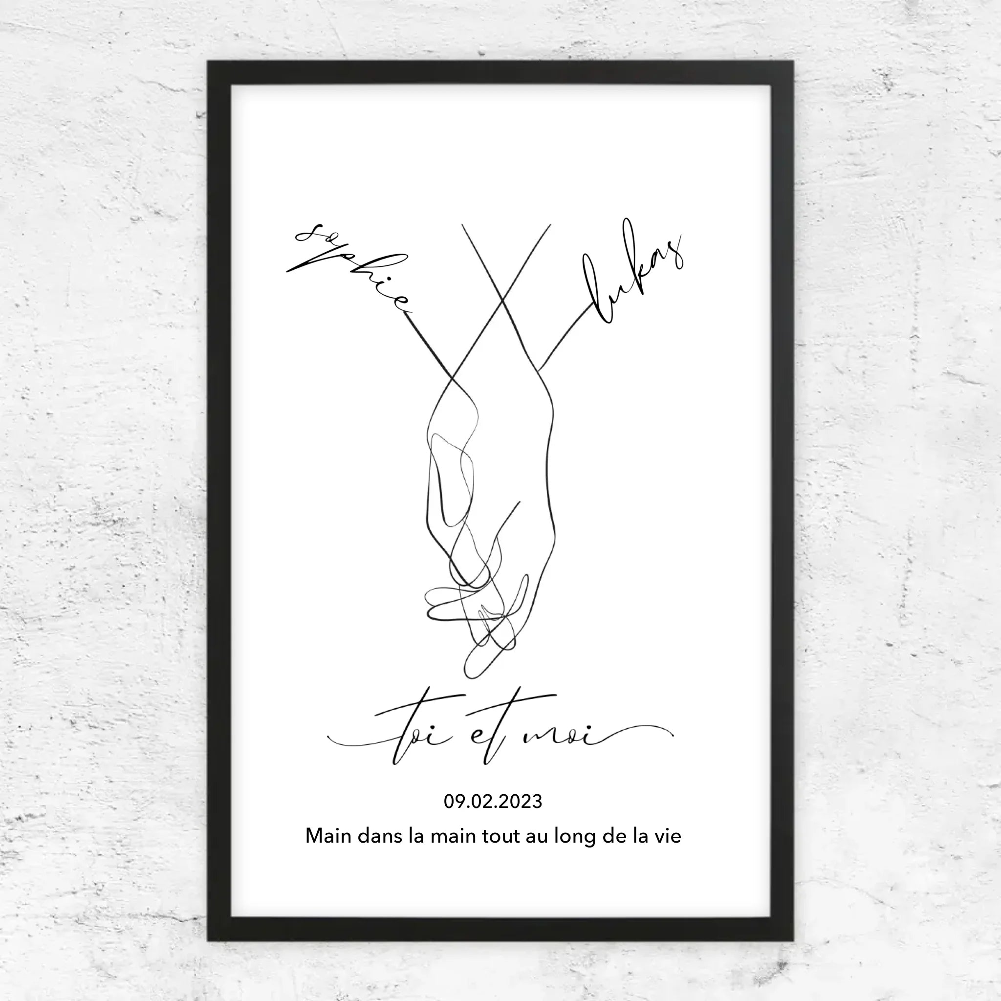 Poster personnalisé “Toi et moi”