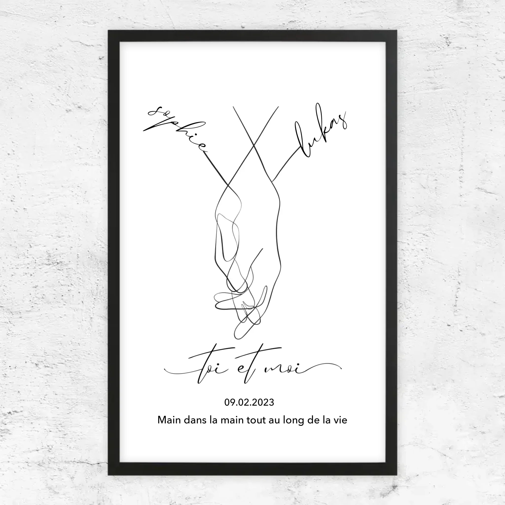 Poster personnalisé “Toi et moi”