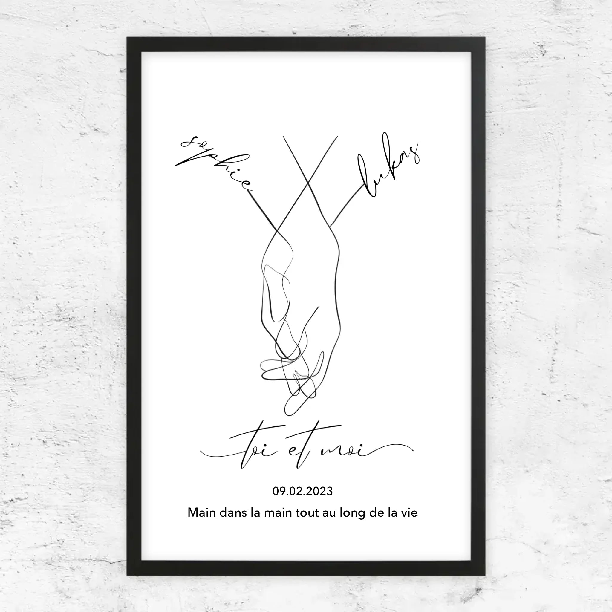 Poster personnalisé “Toi et moi”