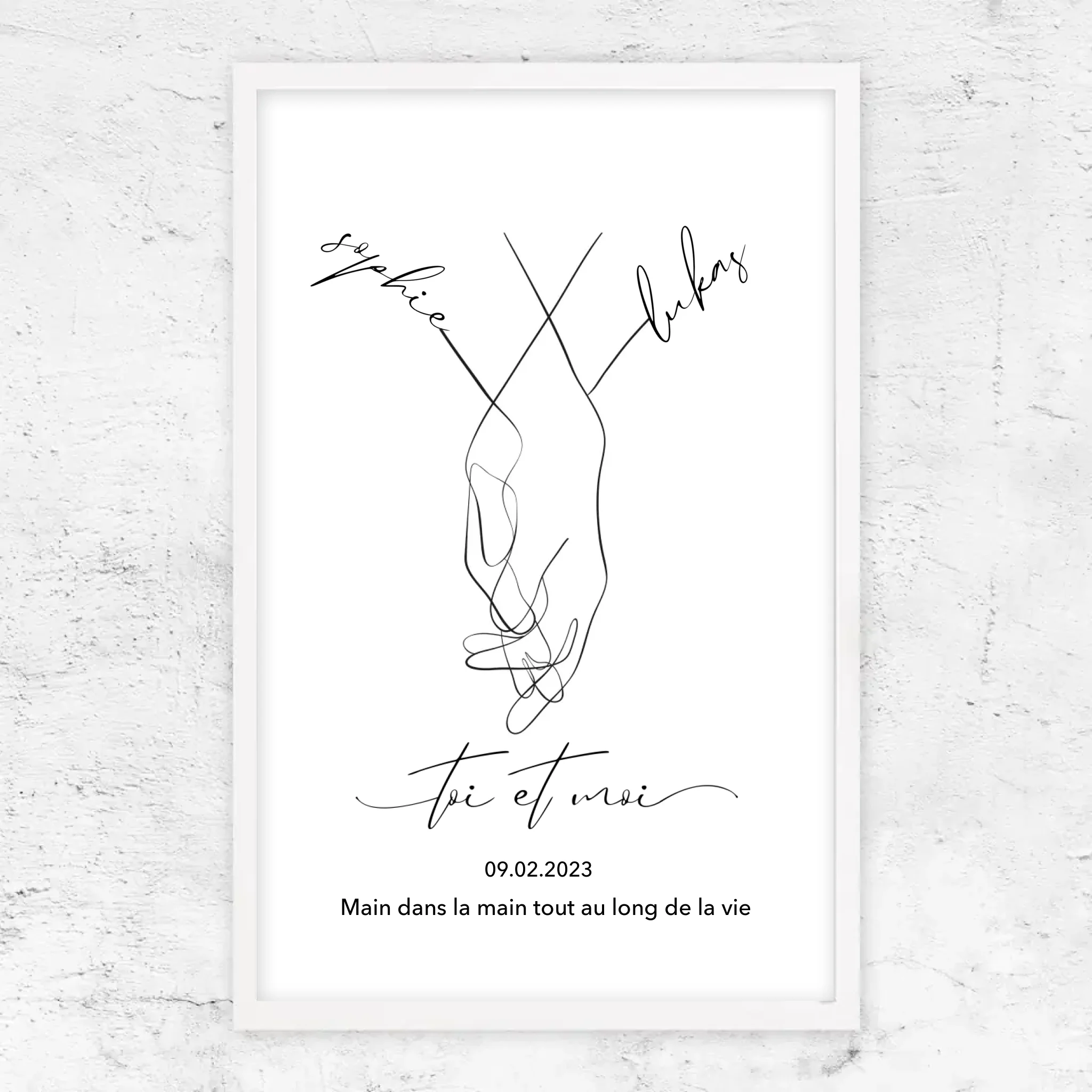 Poster personnalisé “Toi et moi”