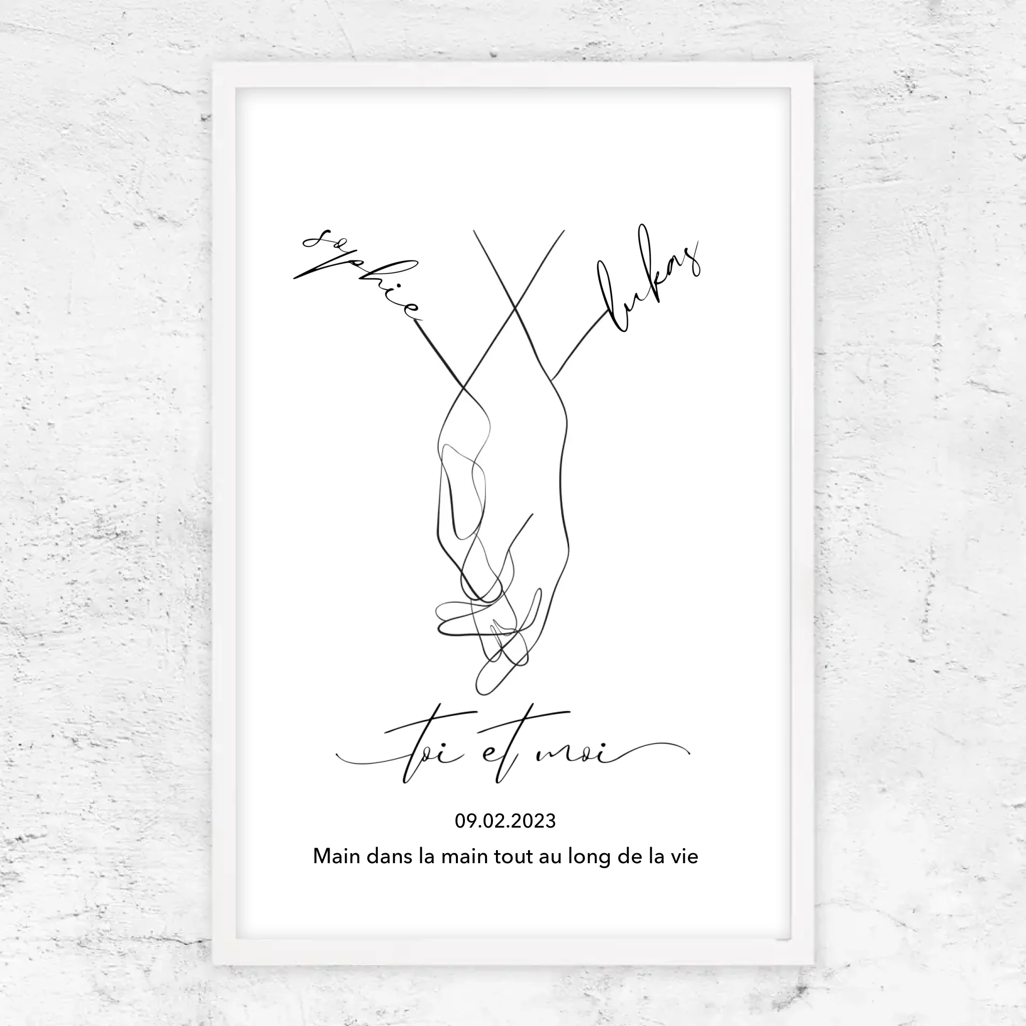 Poster personnalisé “Toi et moi”