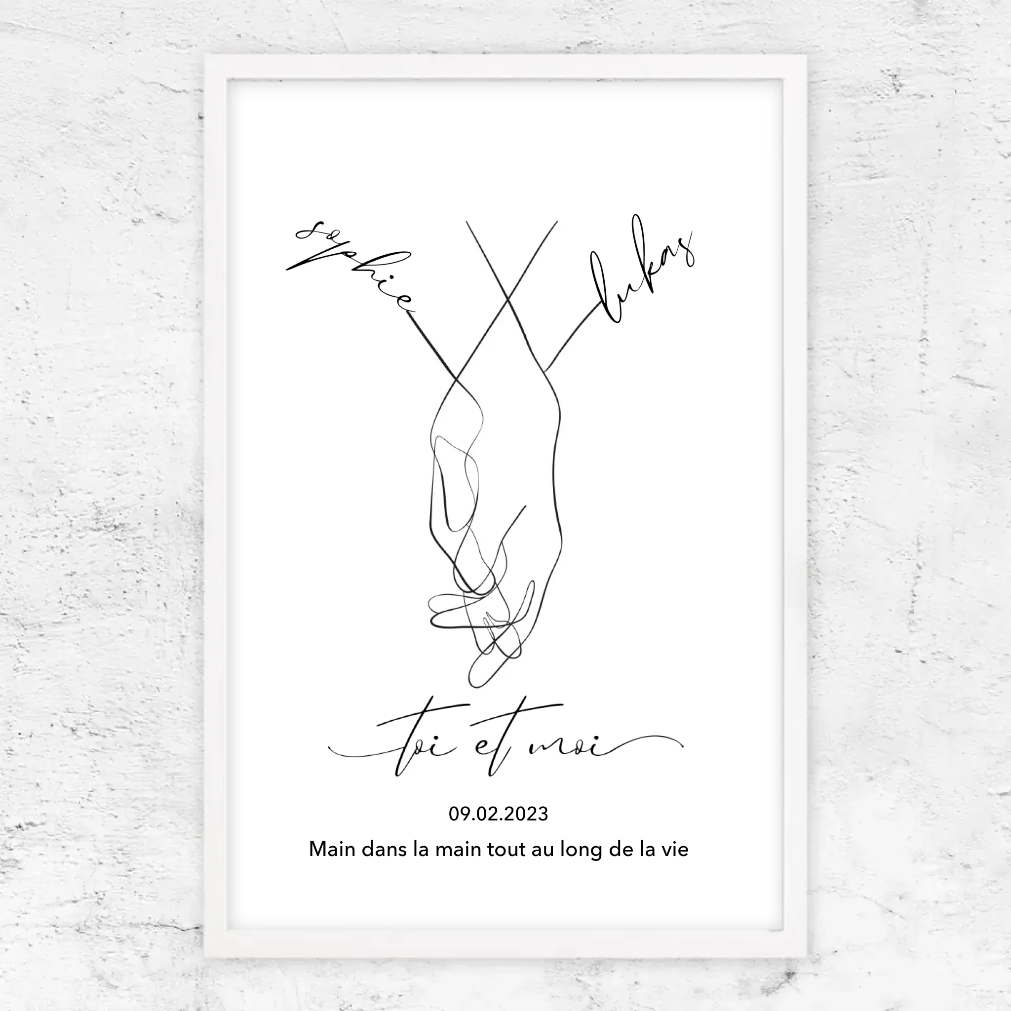 Poster personnalisé “Toi et moi”