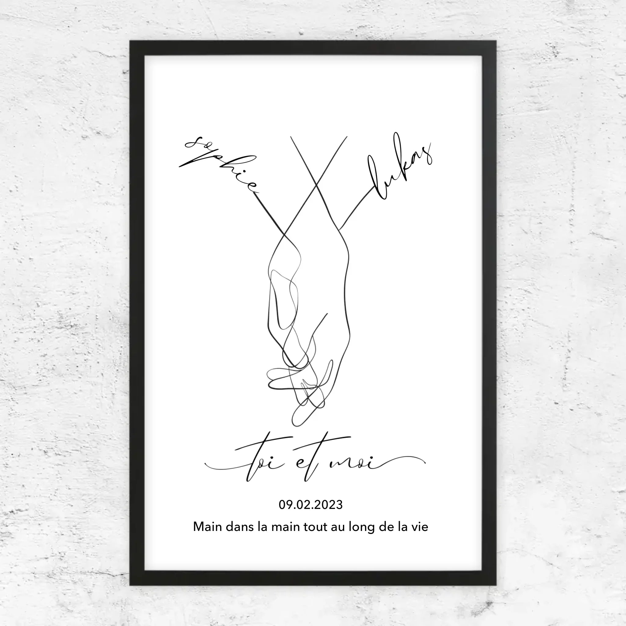 Poster personnalisé “Toi et moi”