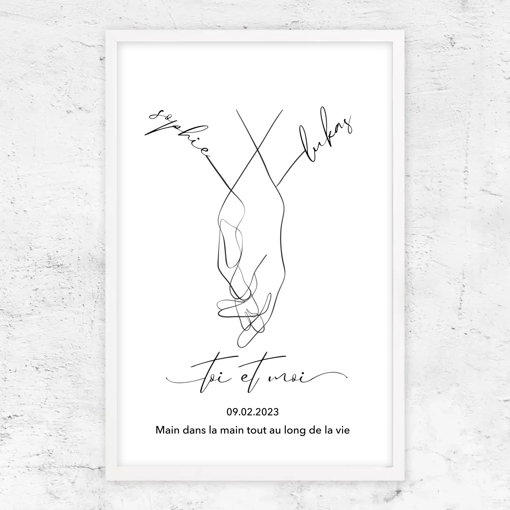Poster personnalisé “Toi et moi”