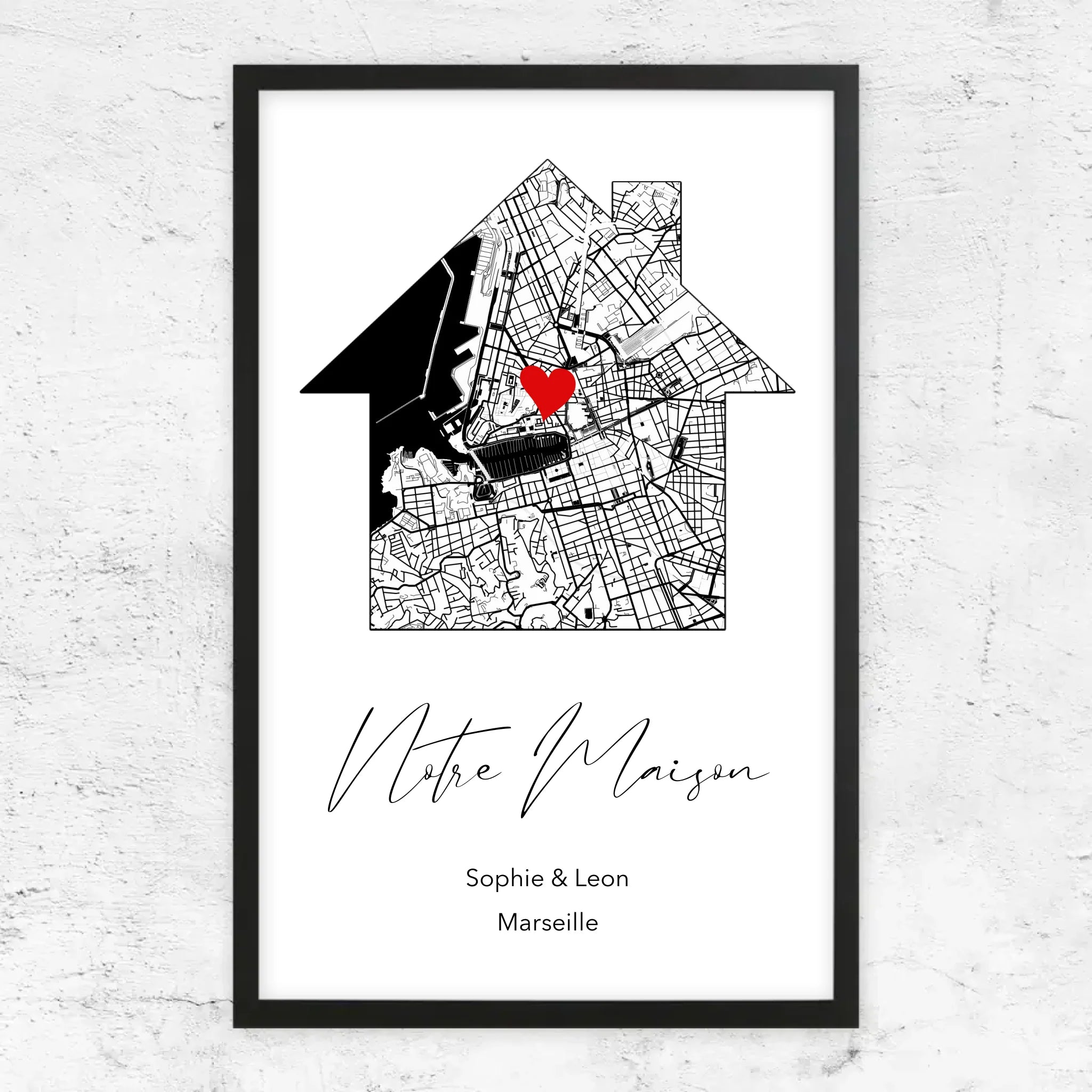 Poster personnalisé "Notre maison"