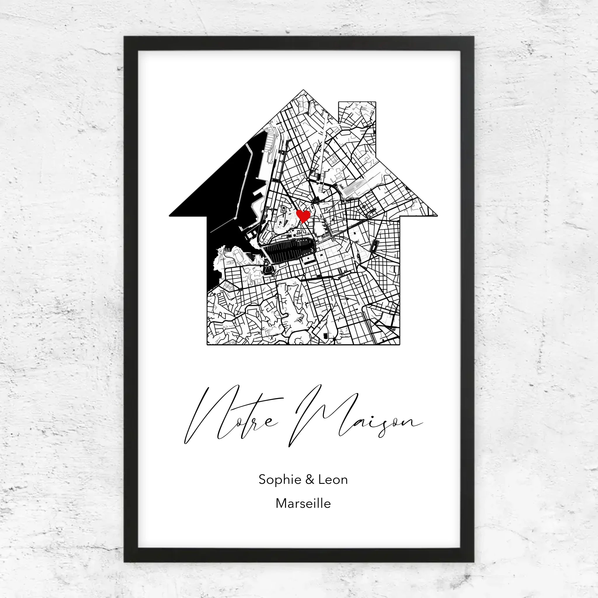 Poster personnalisé "Notre maison"