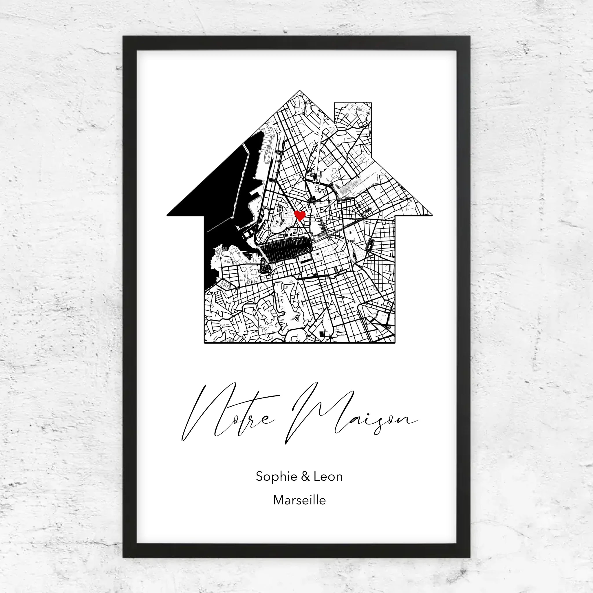 Poster personnalisé "Notre maison"