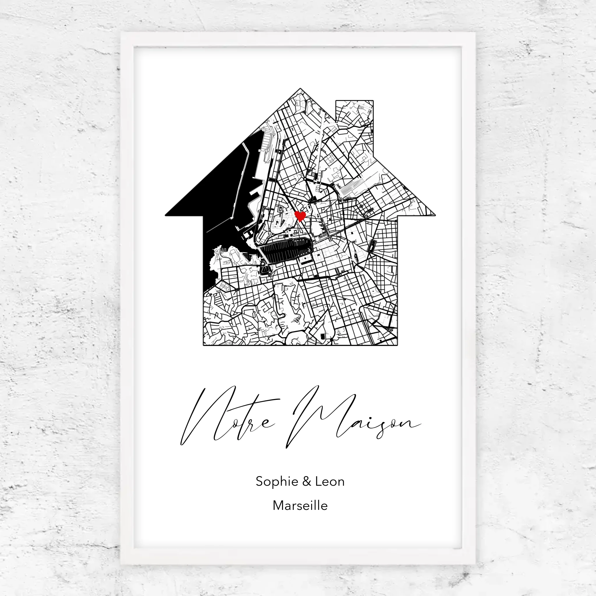 Poster personnalisé "Notre maison"