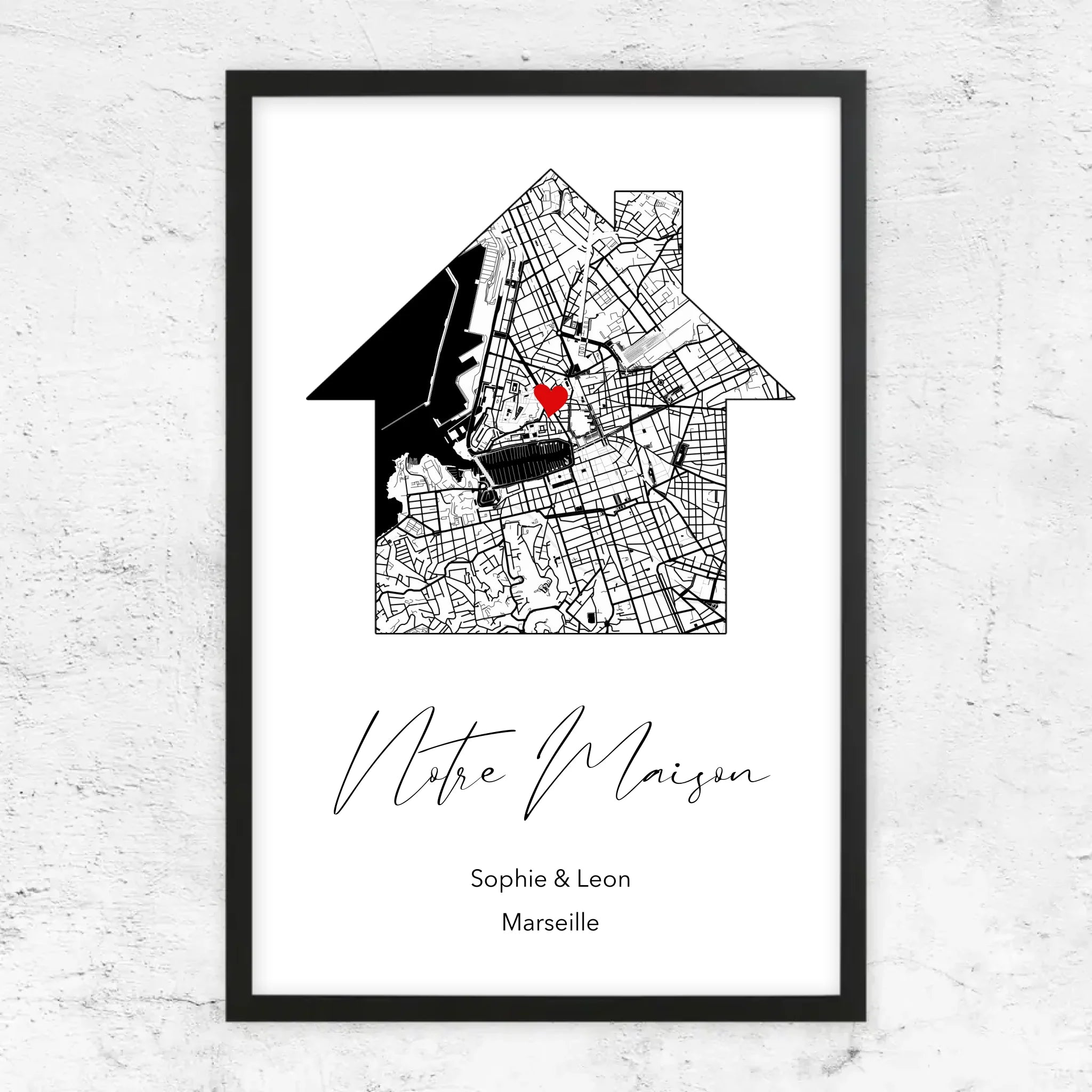 Poster personnalisé "Notre maison"