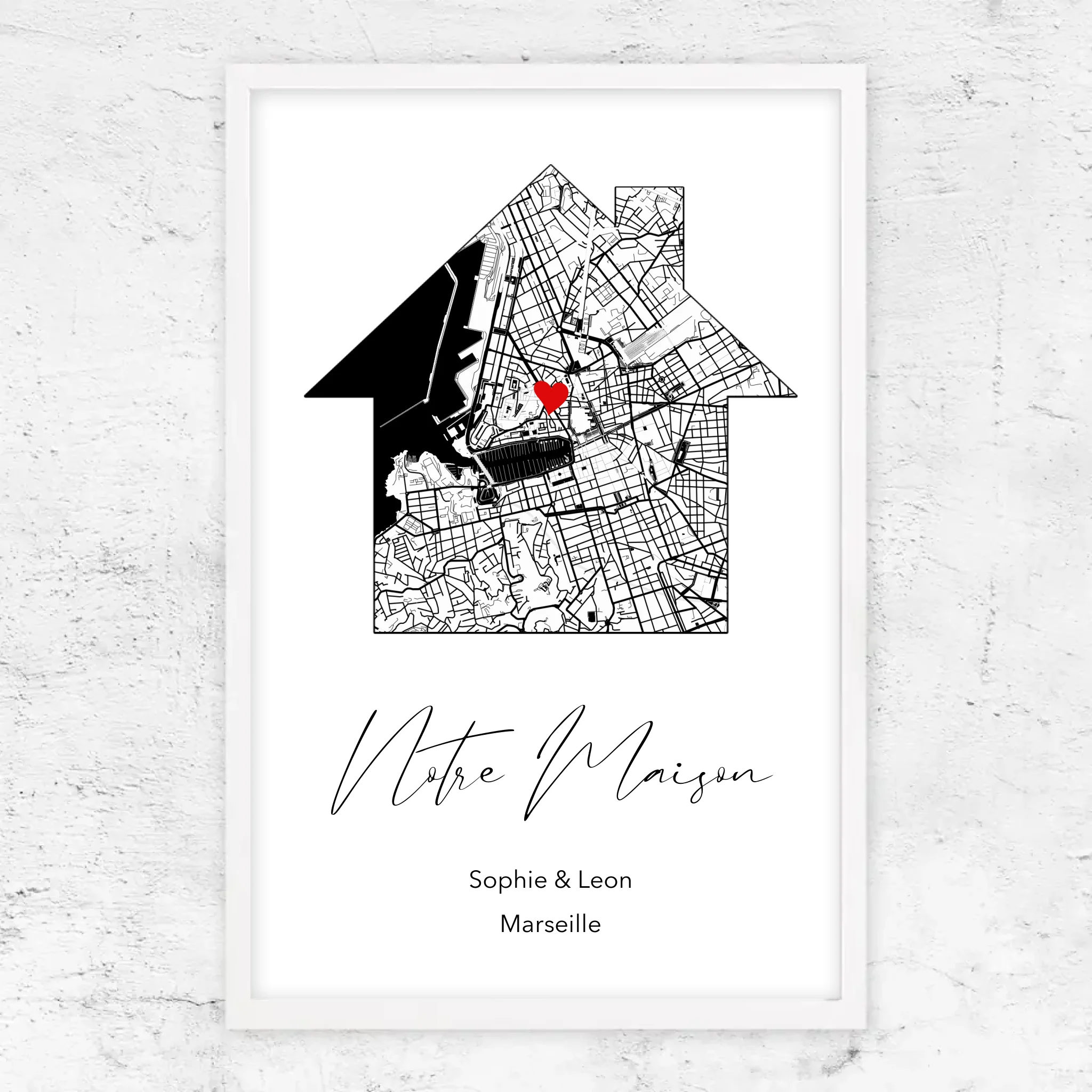 Poster personnalisé "Notre maison"