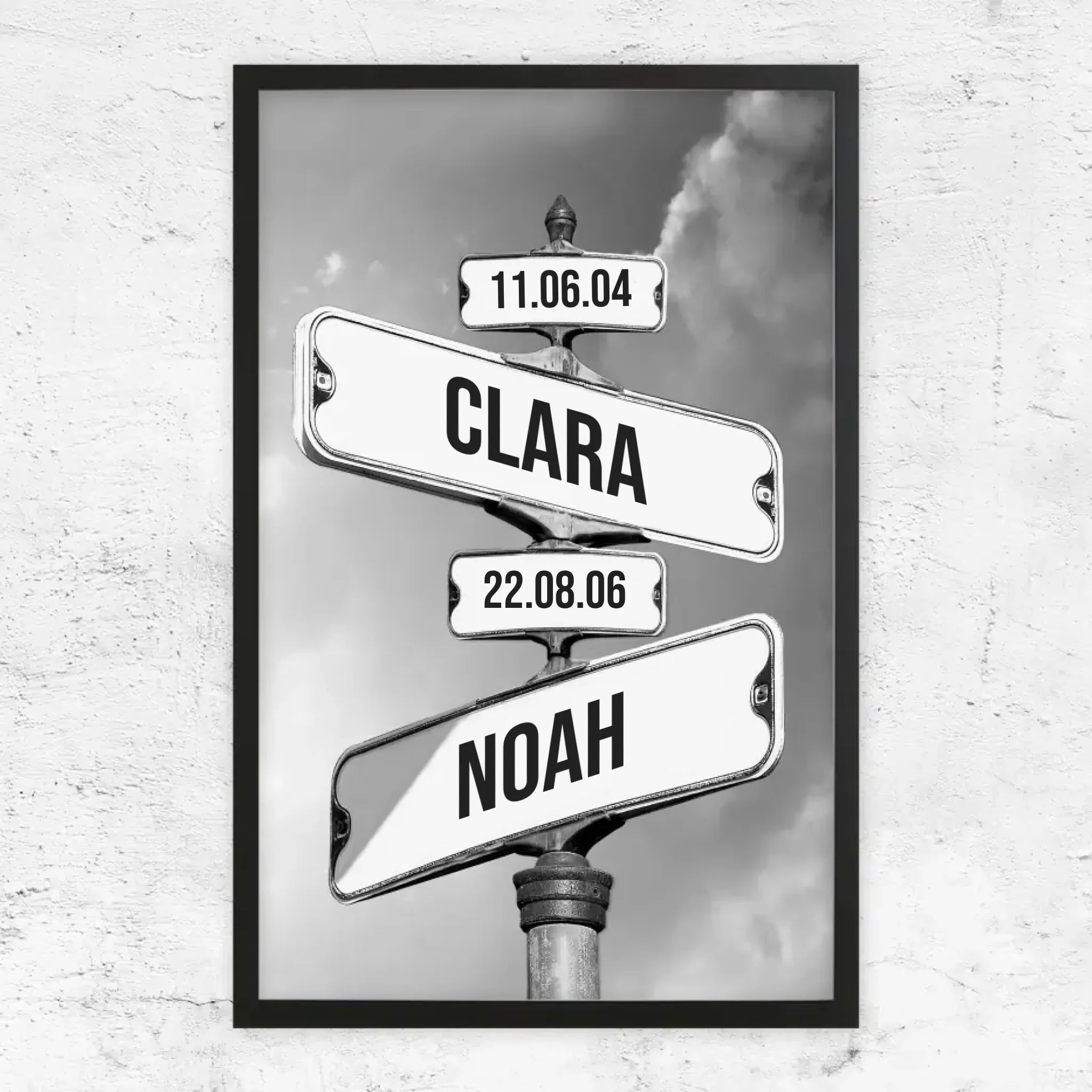 Poster personnalisé "Date de naissance des enfants"