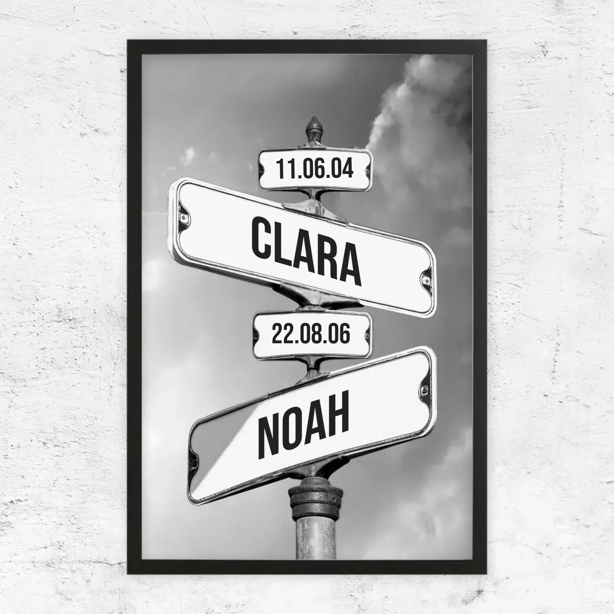 Poster personnalisé "Date de naissance des enfants"