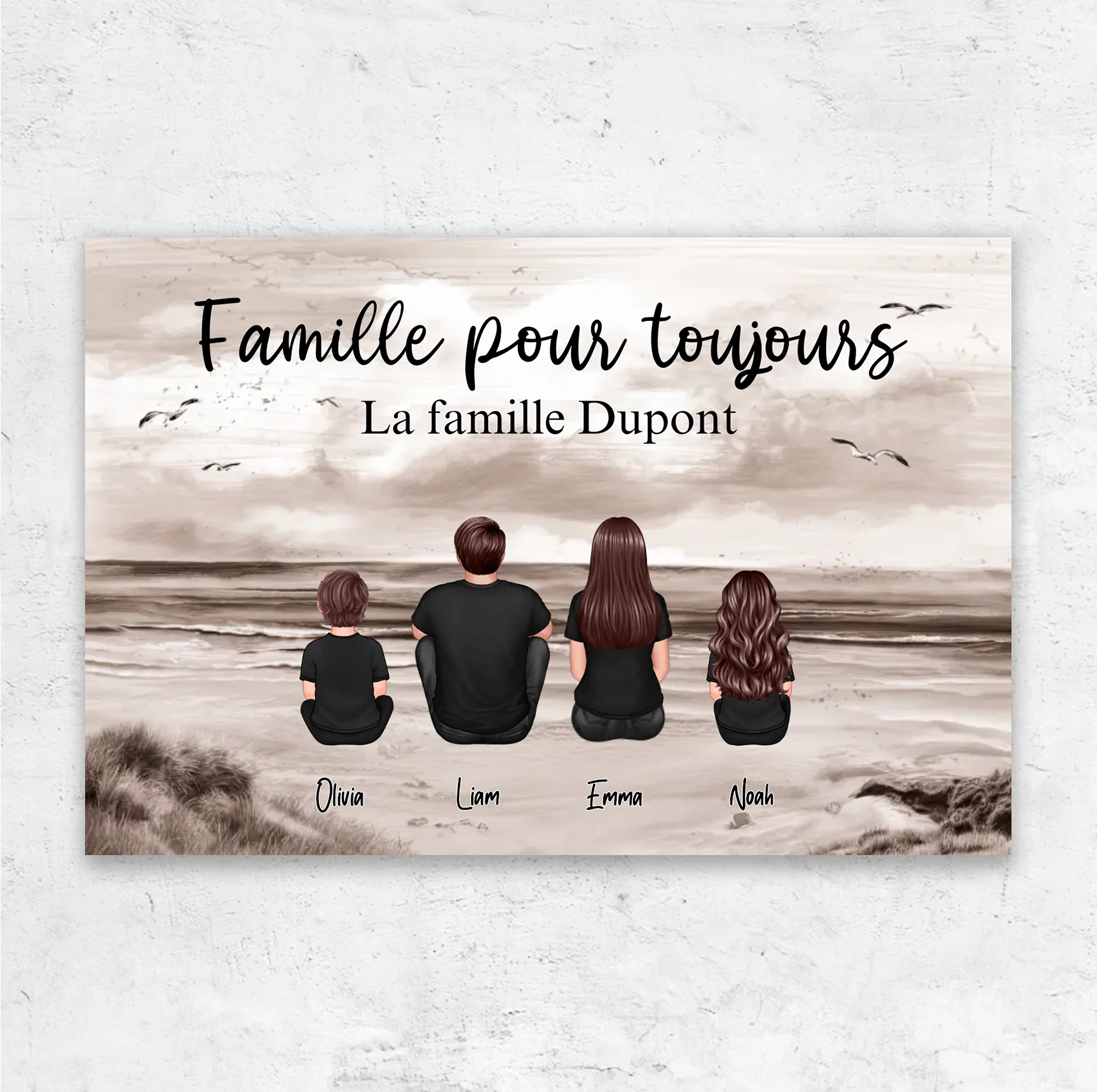 Toile personnalisée “Famille pour Toujours“