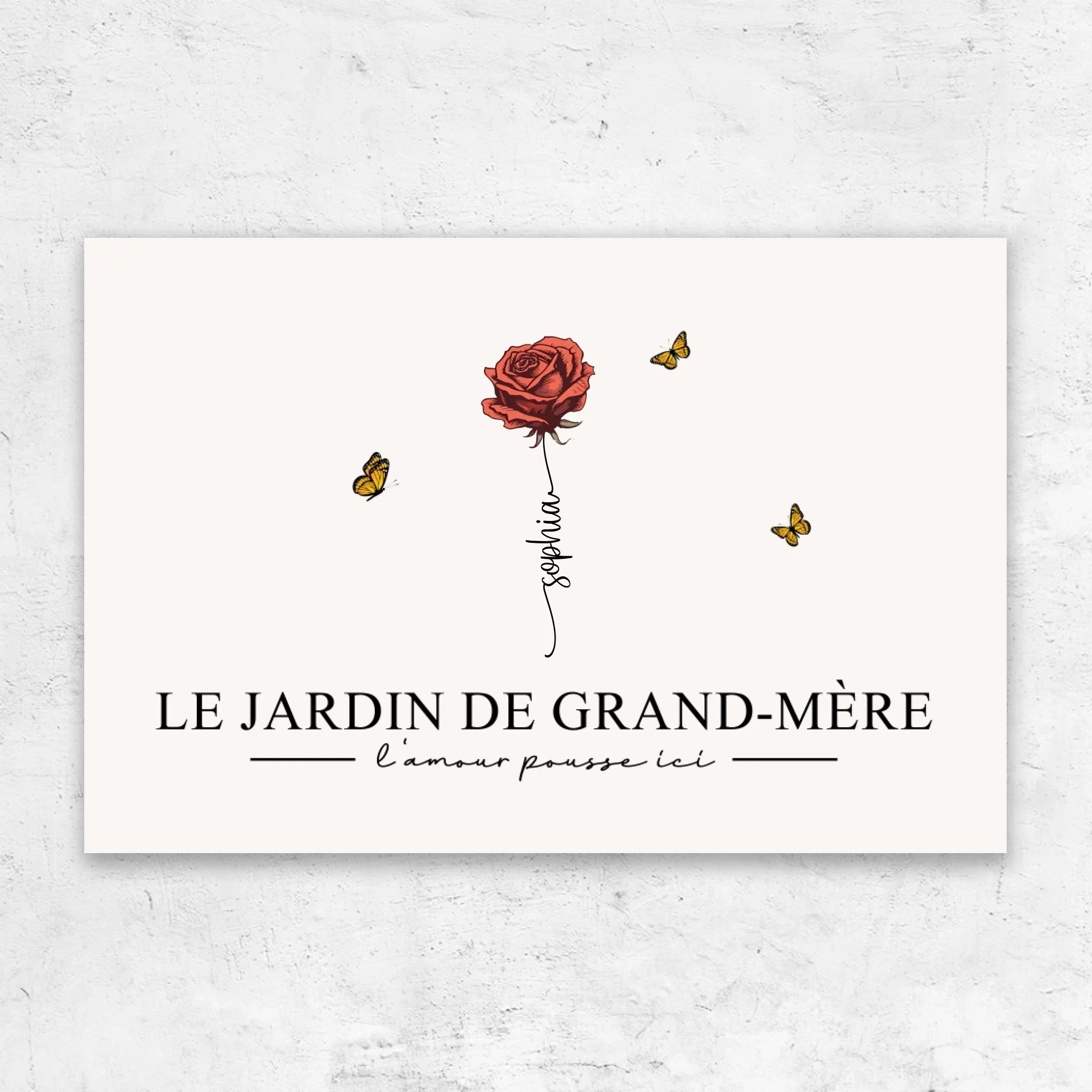 Toile personnalisée "Le jardin de grand-mère”