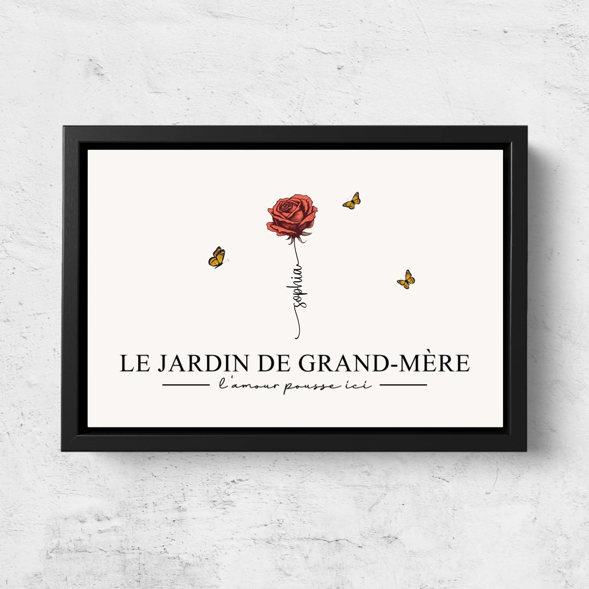 Toile personnalisée "Le jardin de grand-mère”