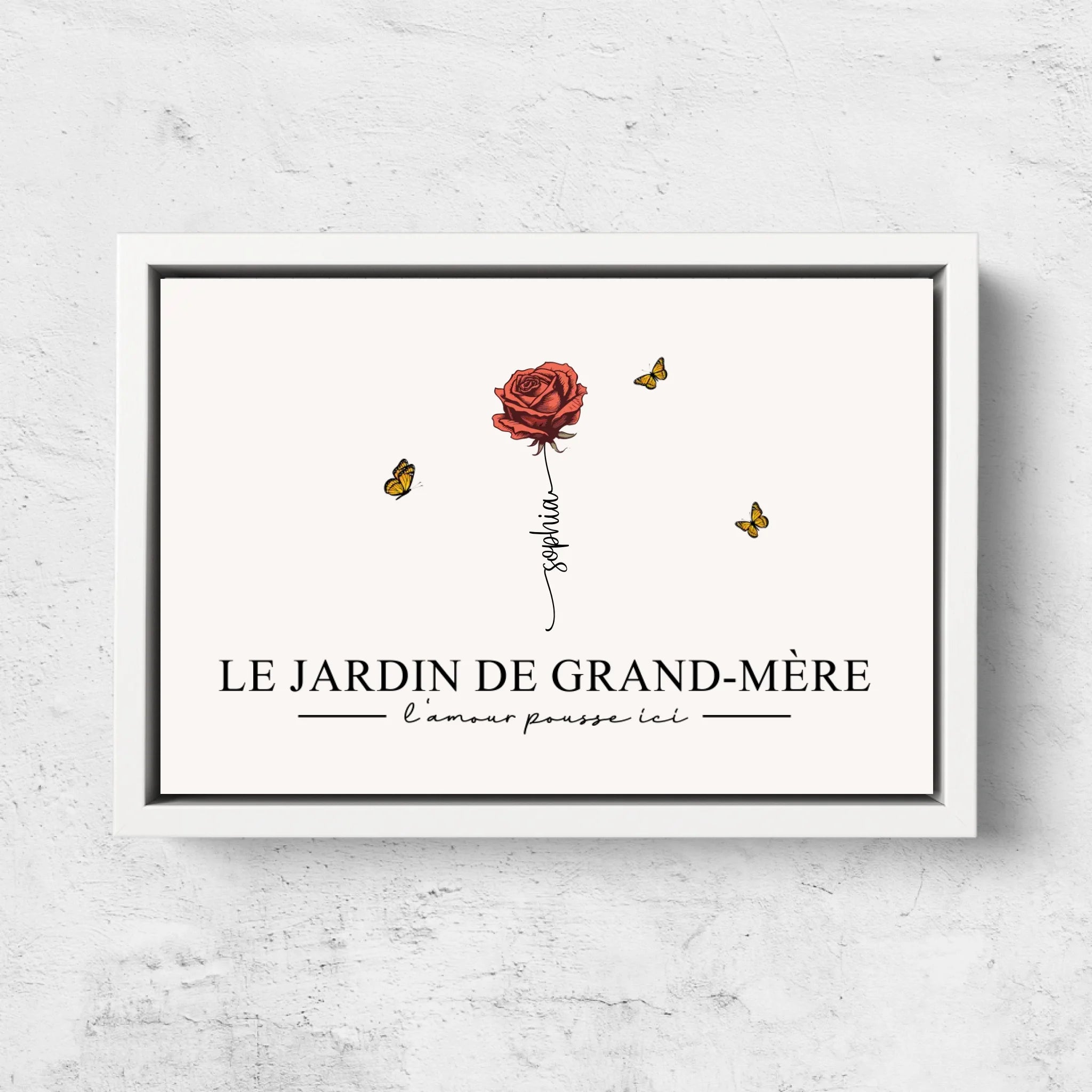 Toile personnalisée "Le jardin de grand-mère”
