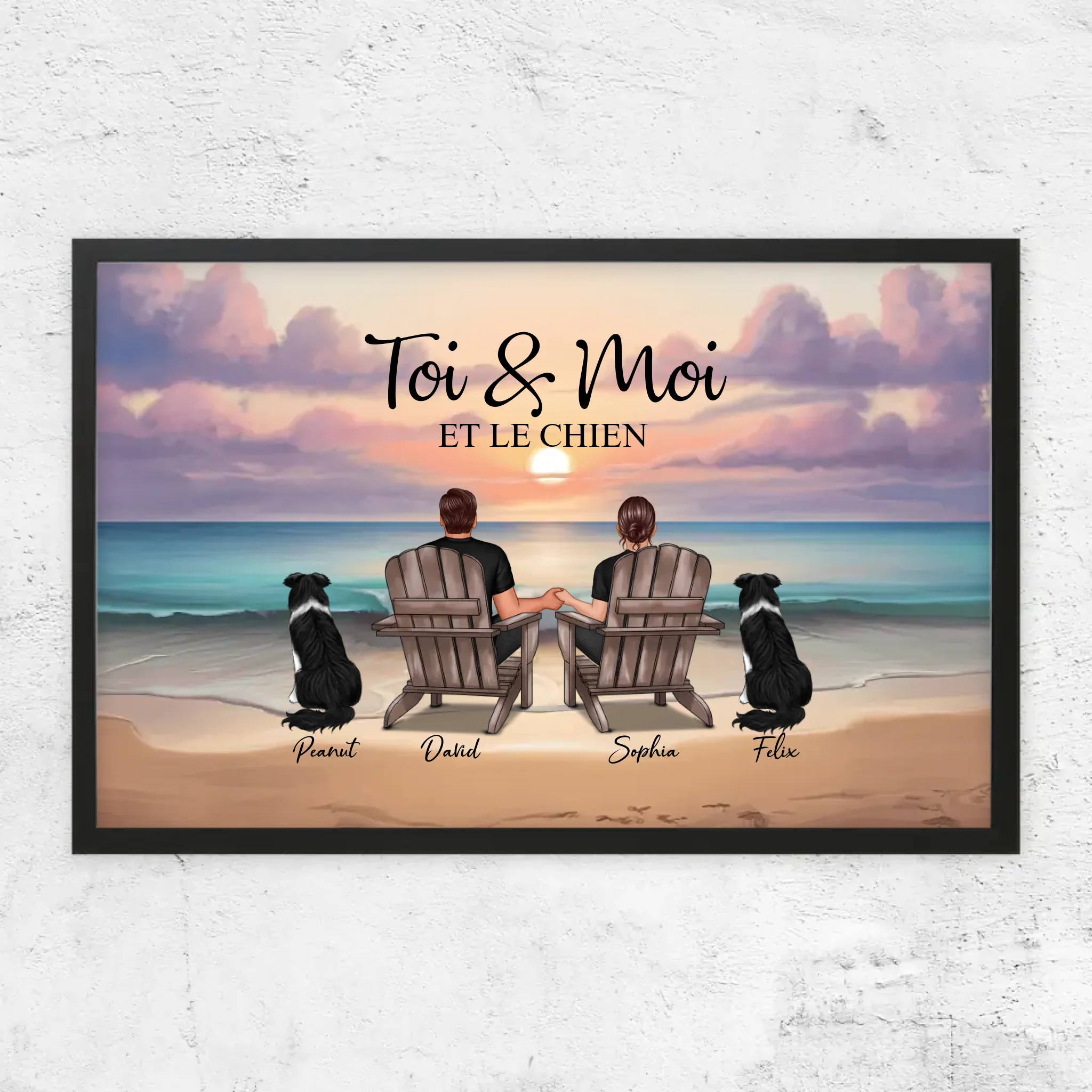 Poster personnalisé “Toi et moi et notre animal de compagnie”