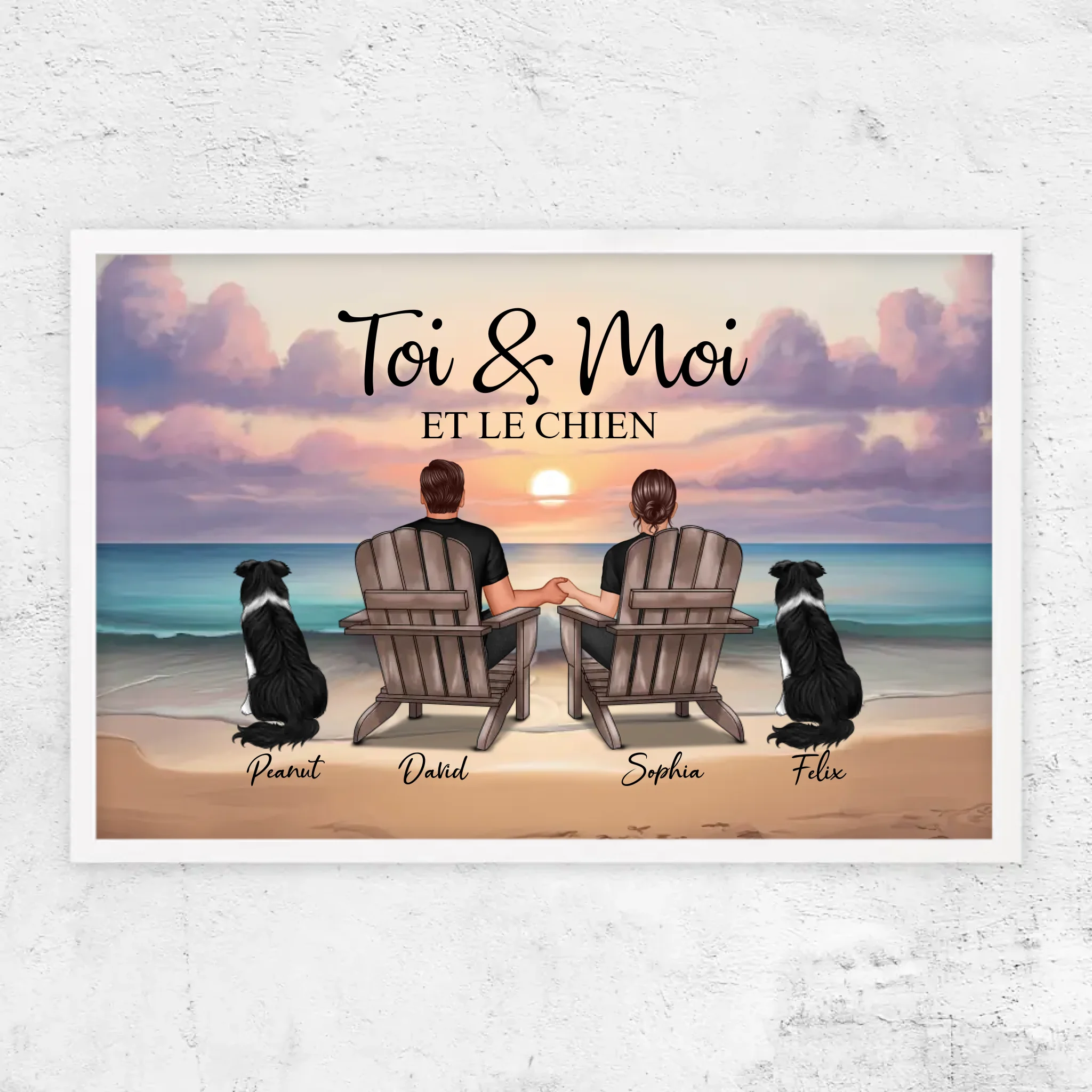 Poster personnalisé “Toi et moi et notre animal de compagnie”