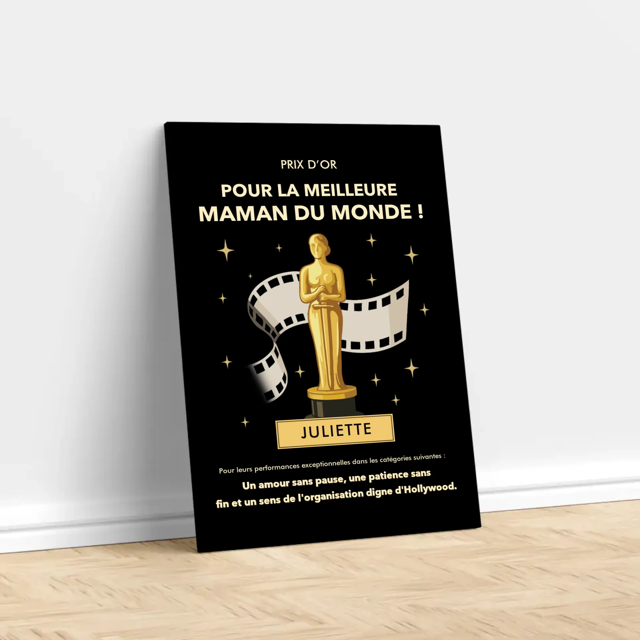 Toile personnalisée "Prix d’Or"