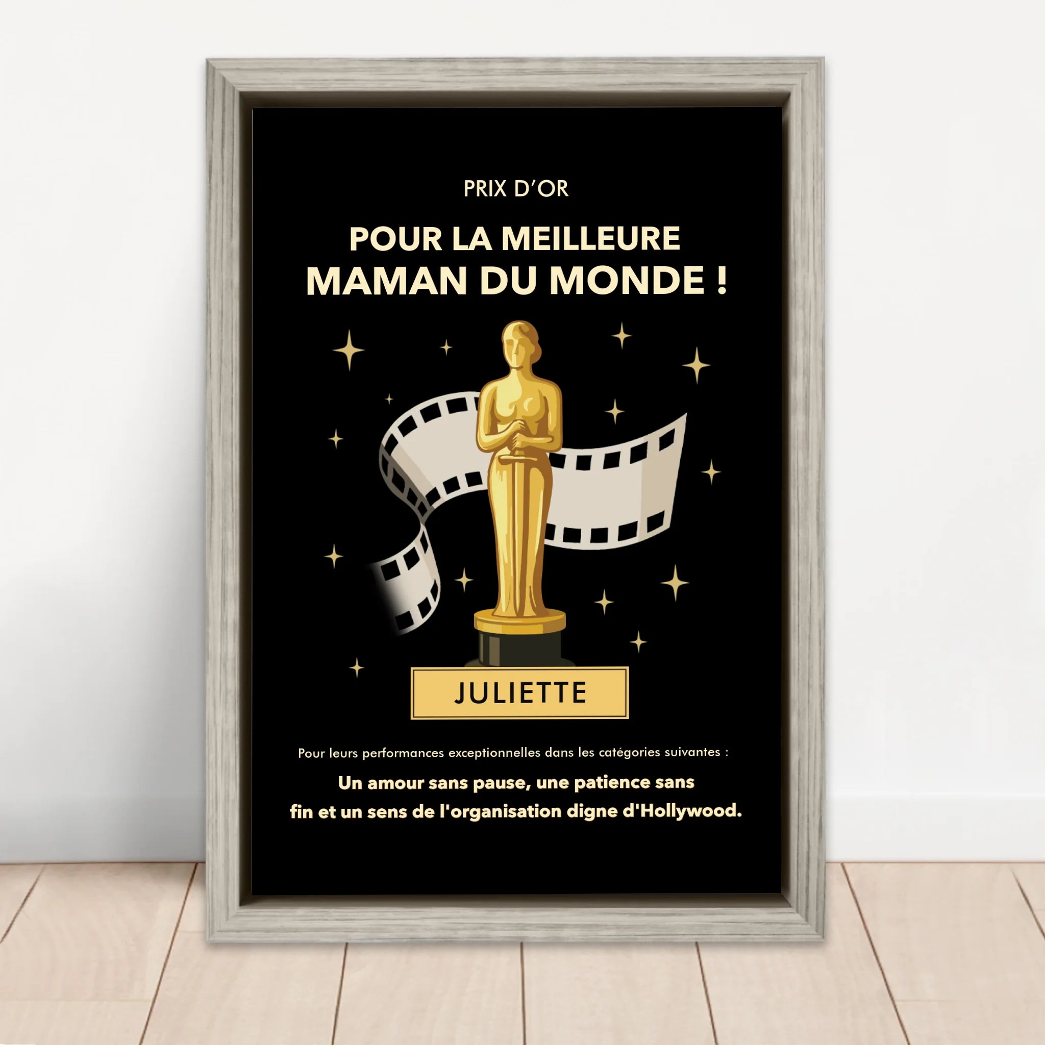 Toile personnalisée "Prix d’Or"