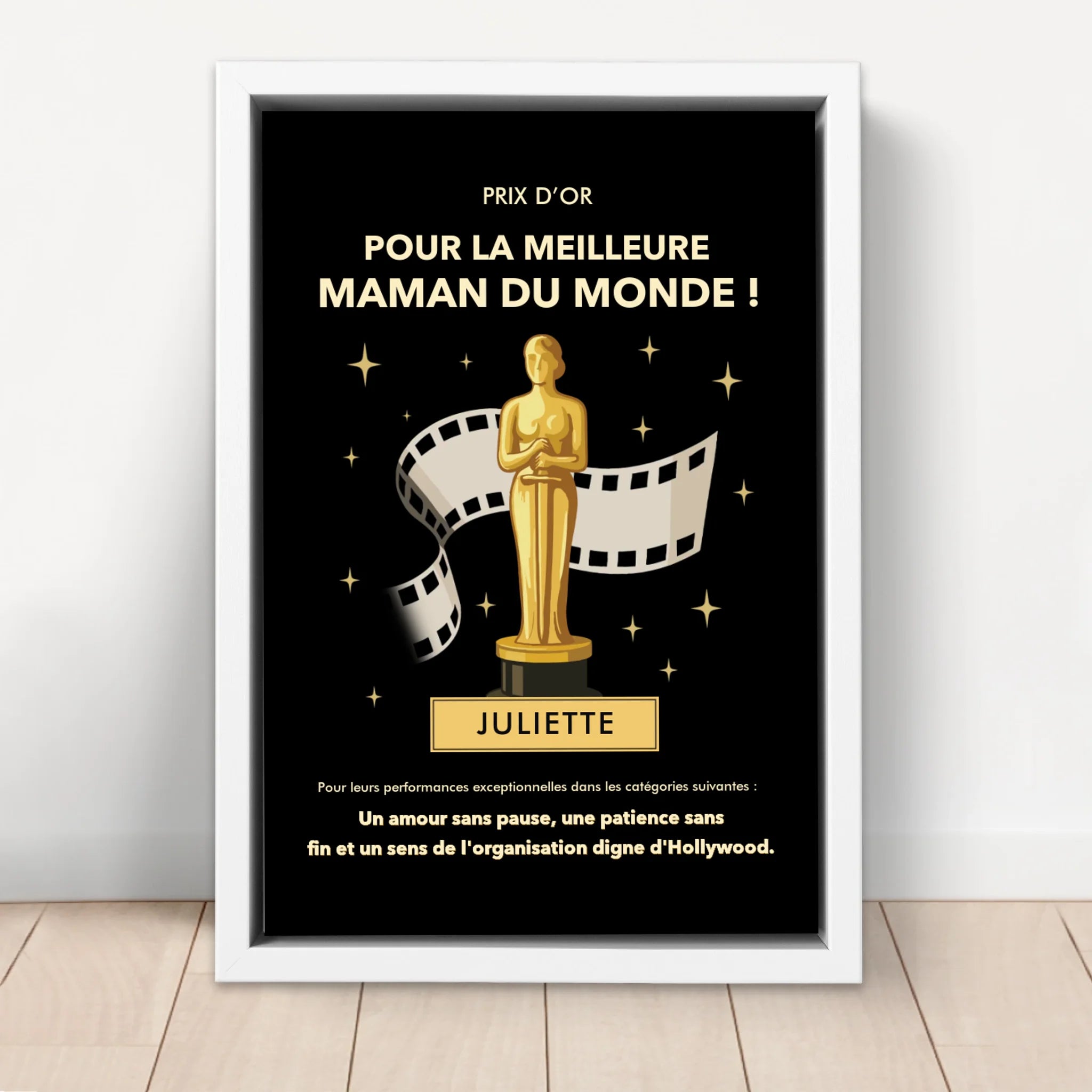 Toile personnalisée "Prix d’Or"