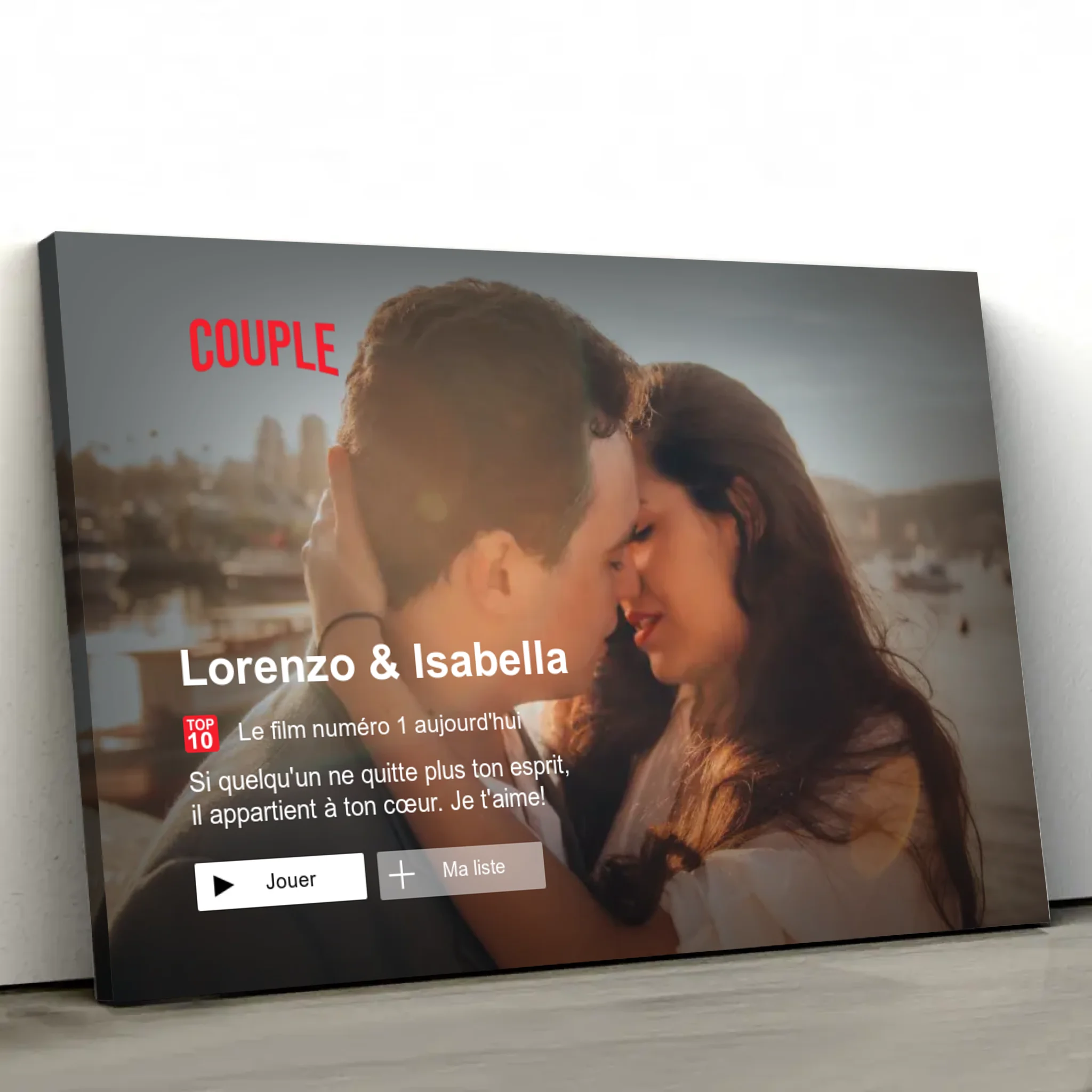 Toile personnalisée “Lovestory”