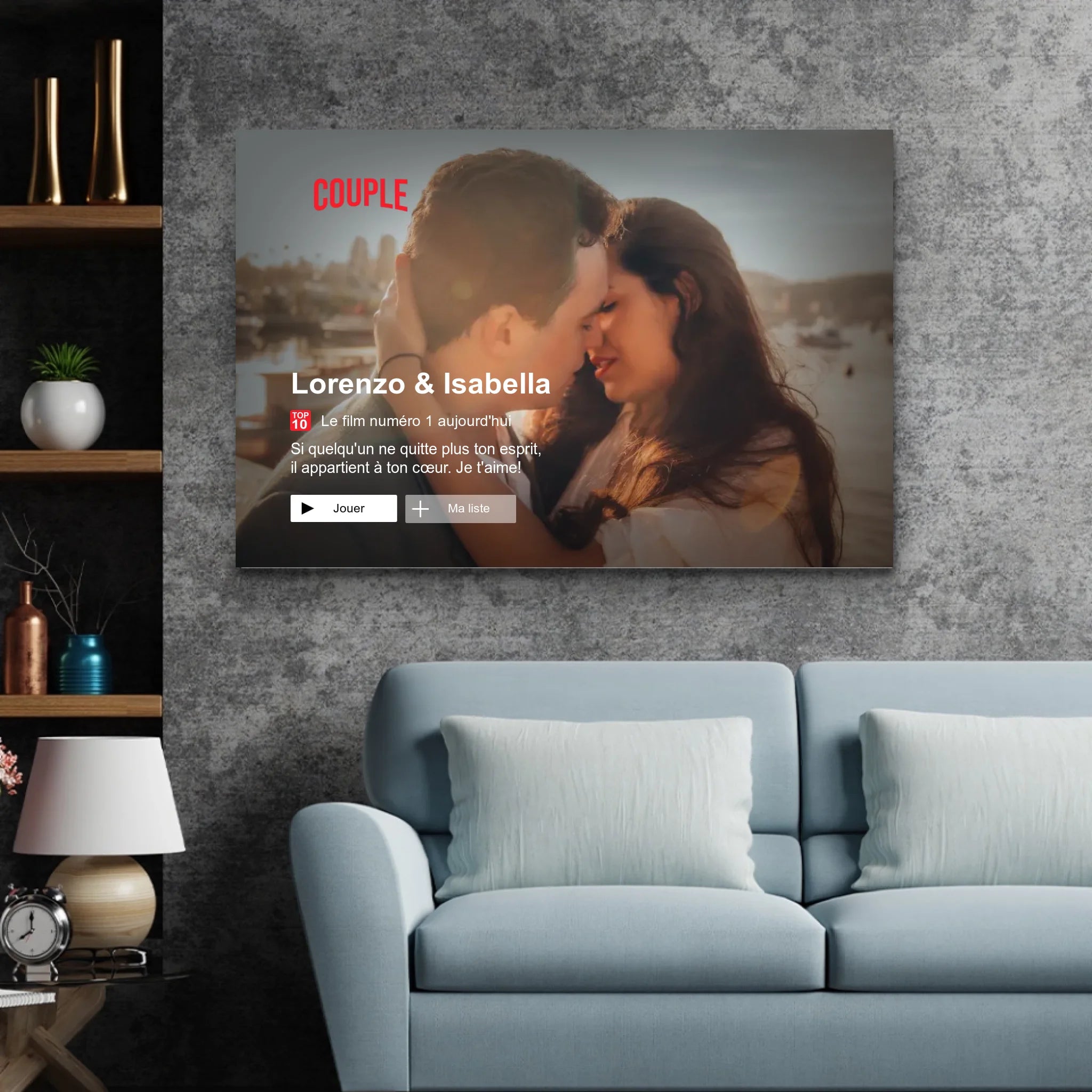 Toile personnalisée “Lovestory”