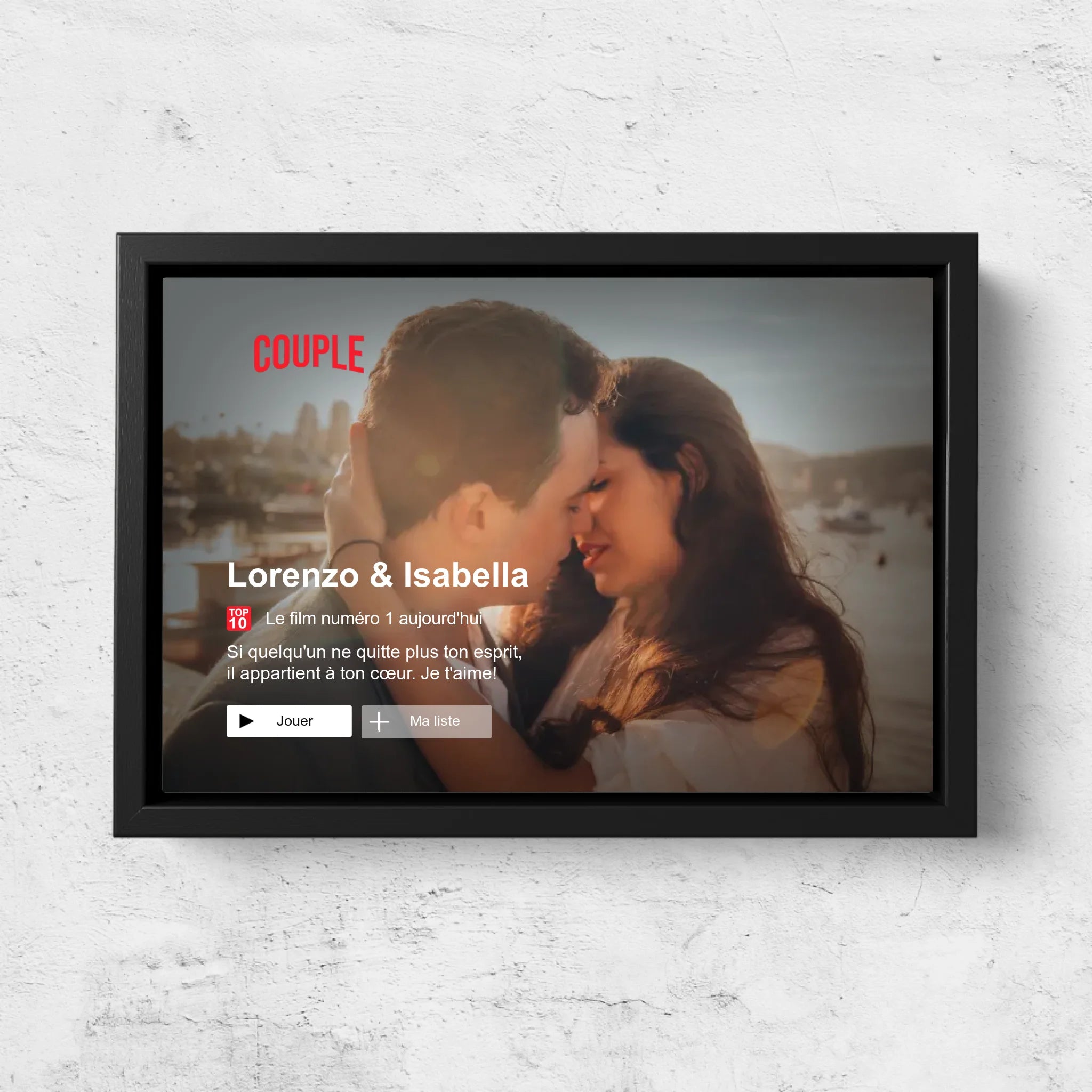 Toile personnalisée “Lovestory”