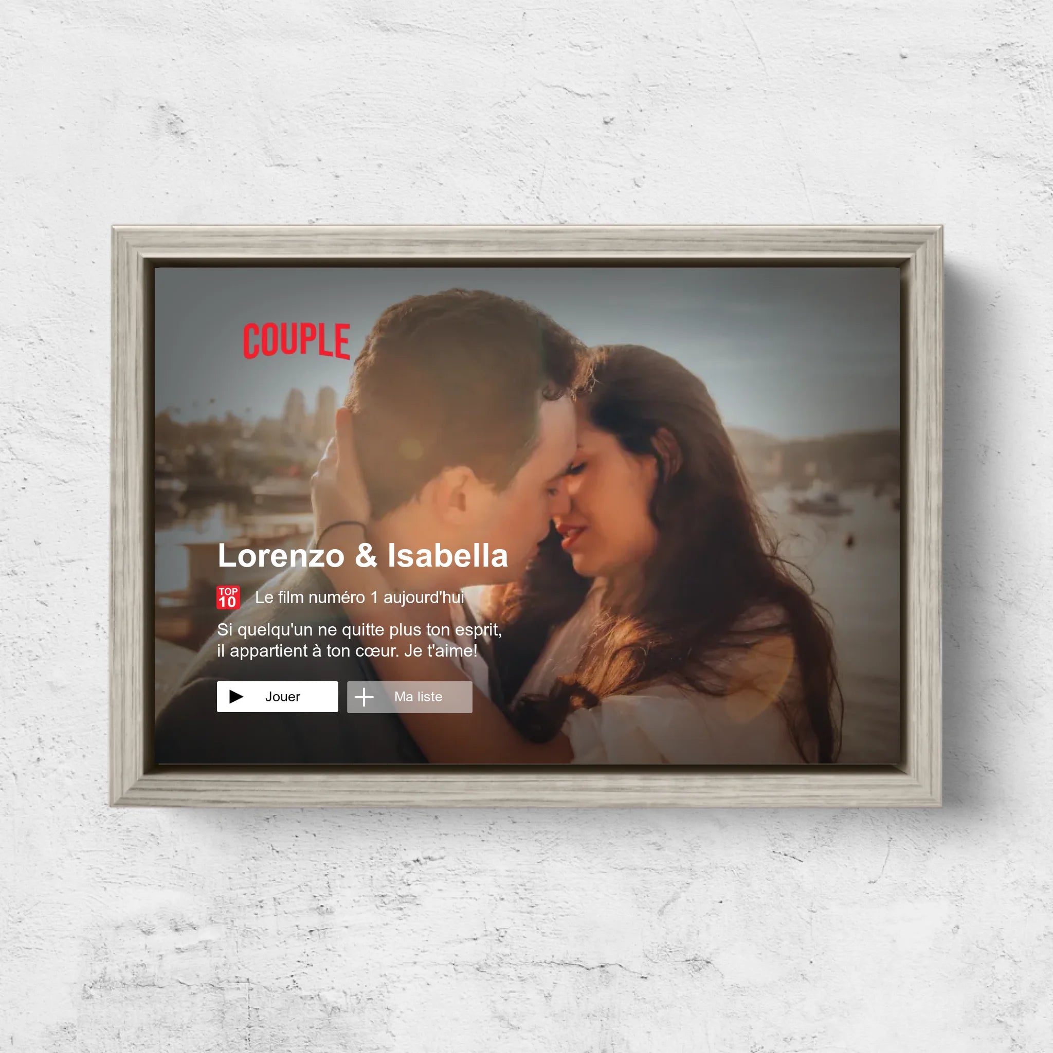 Toile personnalisée “Lovestory”