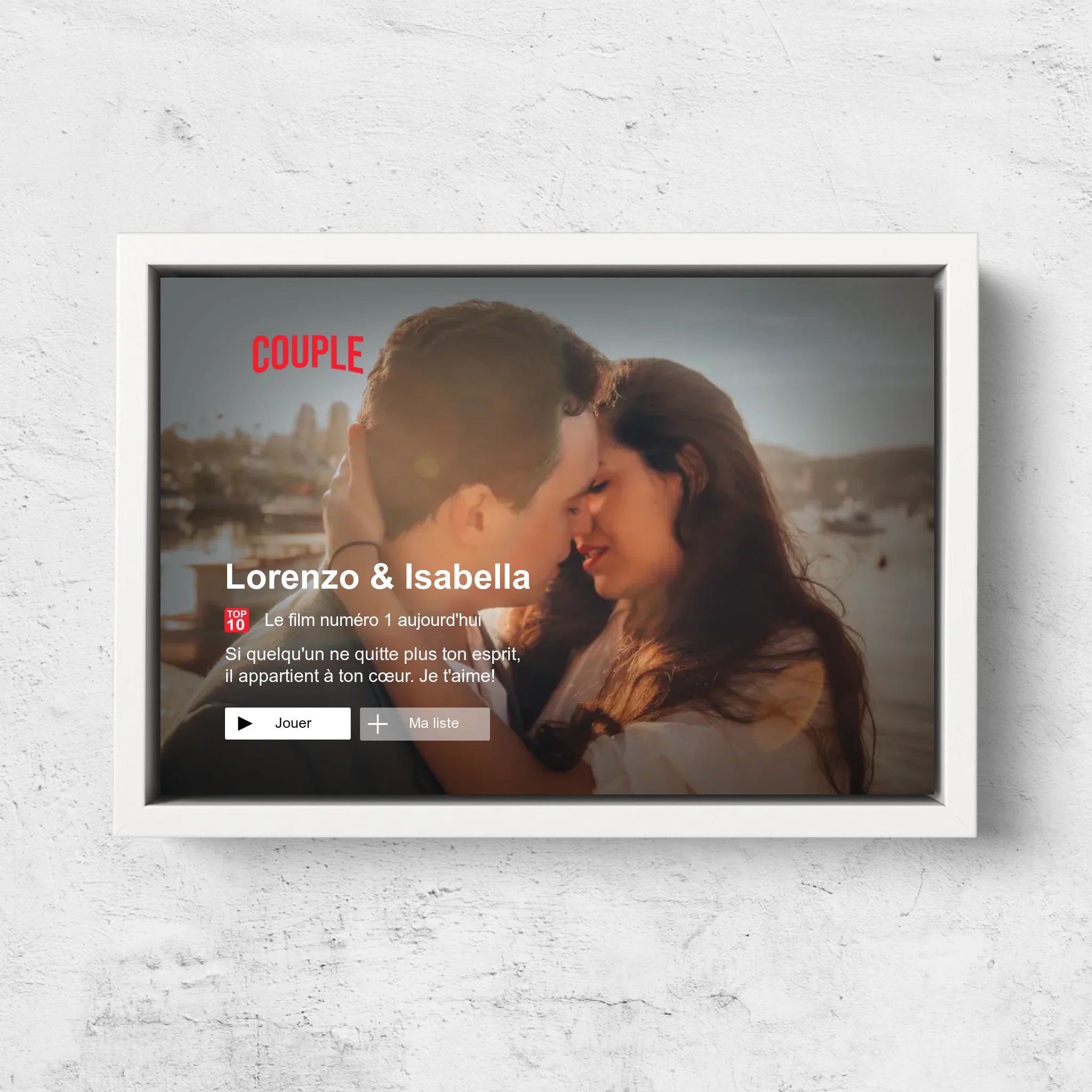 Toile personnalisée “Lovestory”