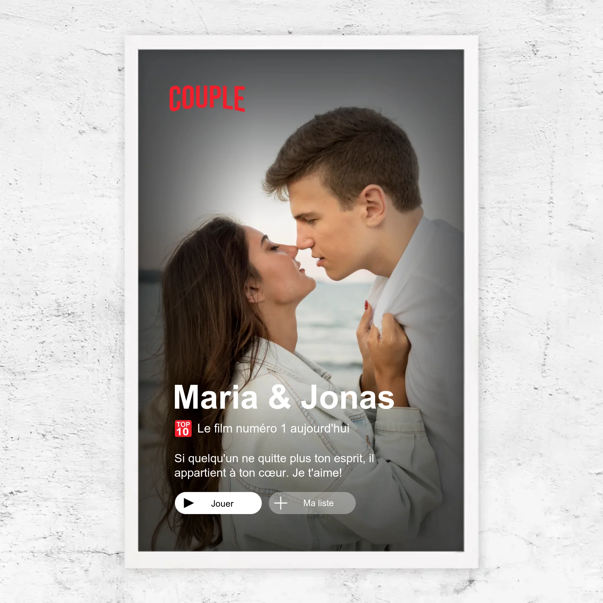 Poster personnalisé “Notre couverture”
