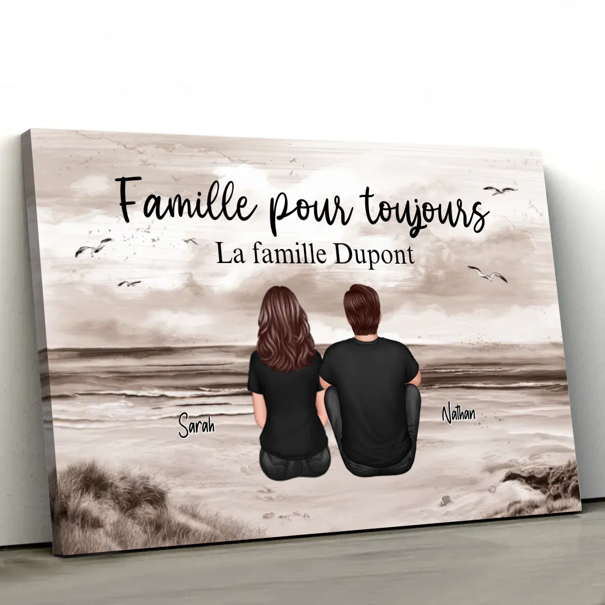 Toile personnalisée “Famille pour Toujours“