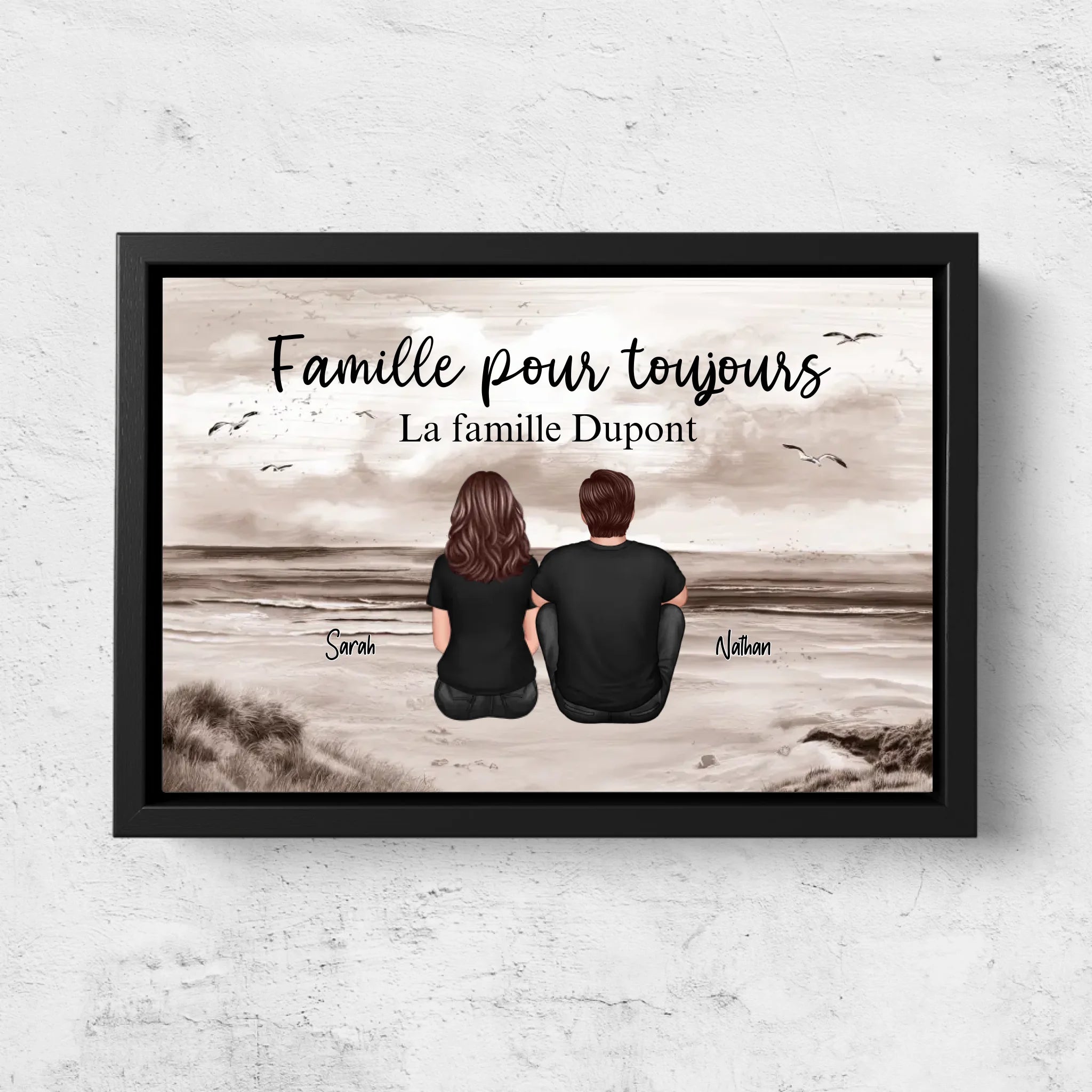 Toile personnalisée “Famille pour Toujours“