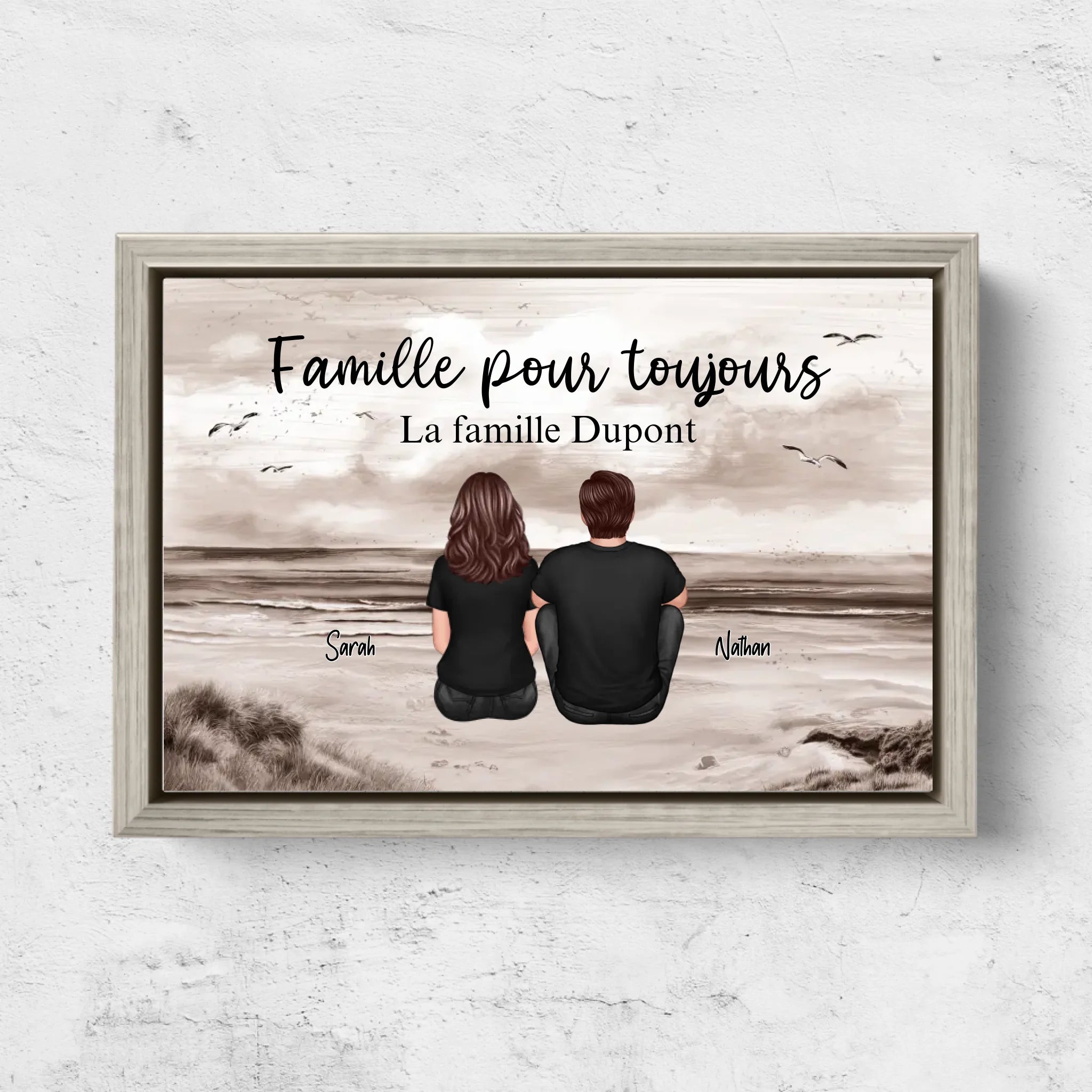 Toile personnalisée “Famille pour Toujours“