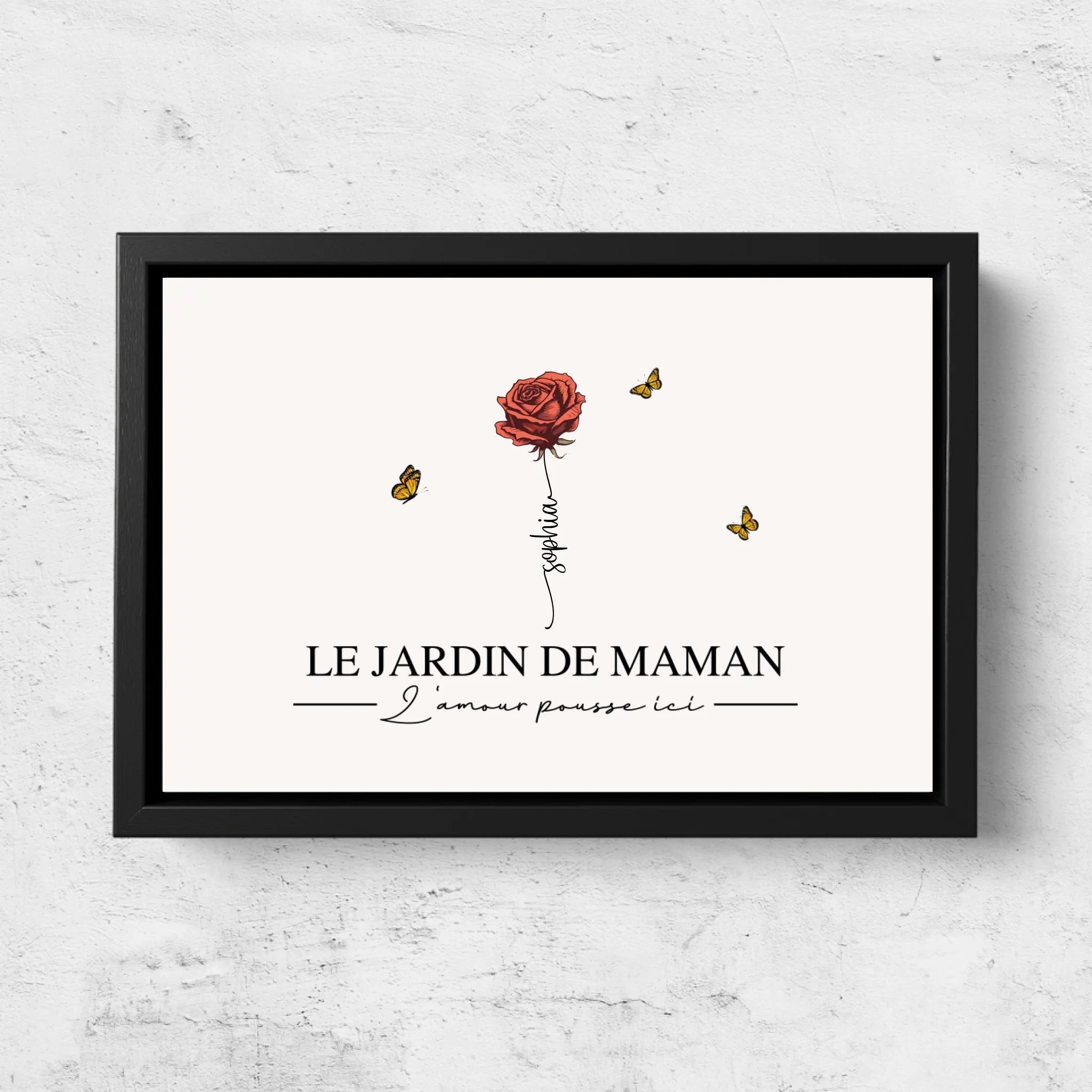 Toile personnalisée "Le jardin de maman”