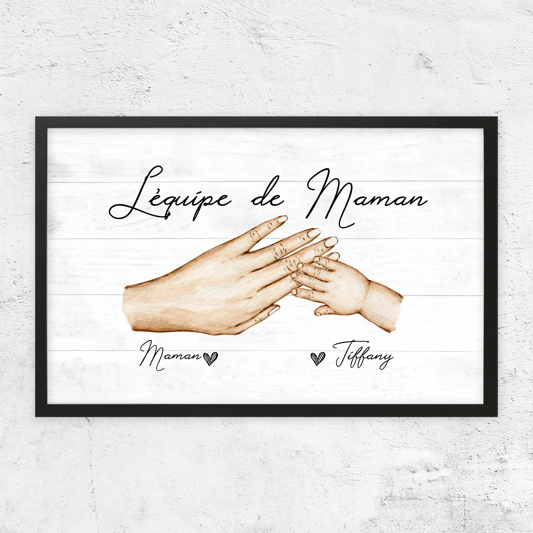 Poster personnalisé "L'équipe de Maman"