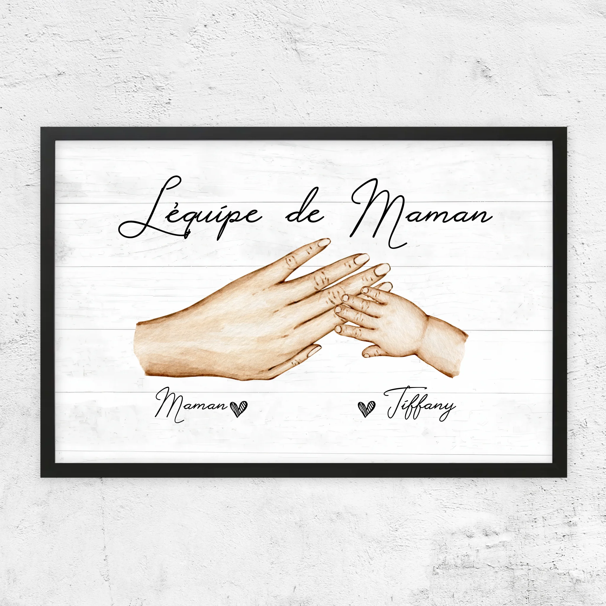 Poster personnalisé "L'équipe de Maman"