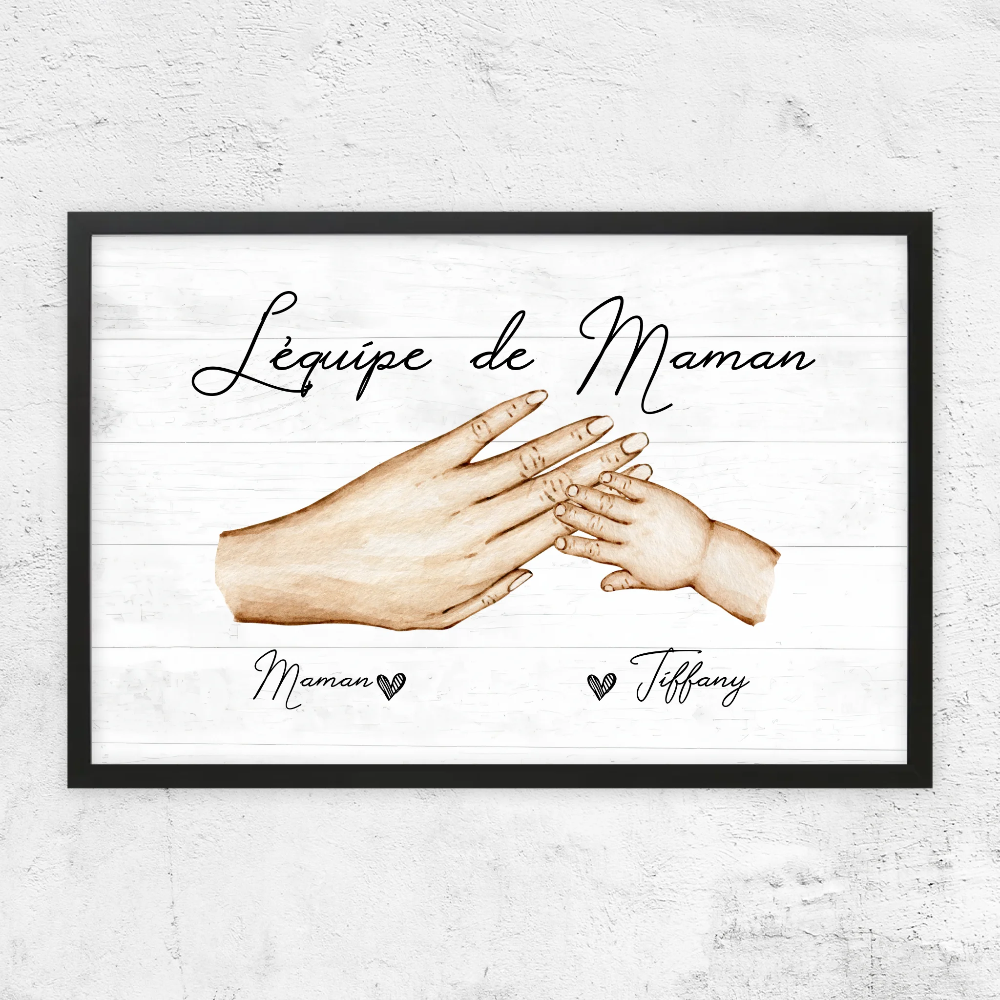 Poster personnalisé "L'équipe de Maman"