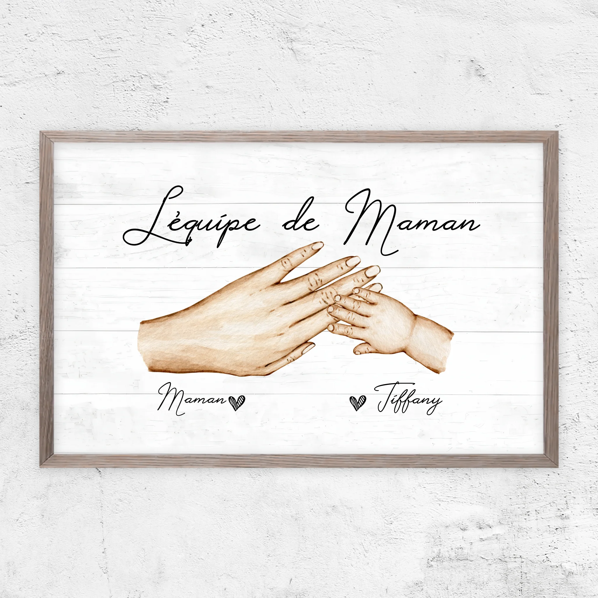 Poster personnalisé "L'équipe de Maman"