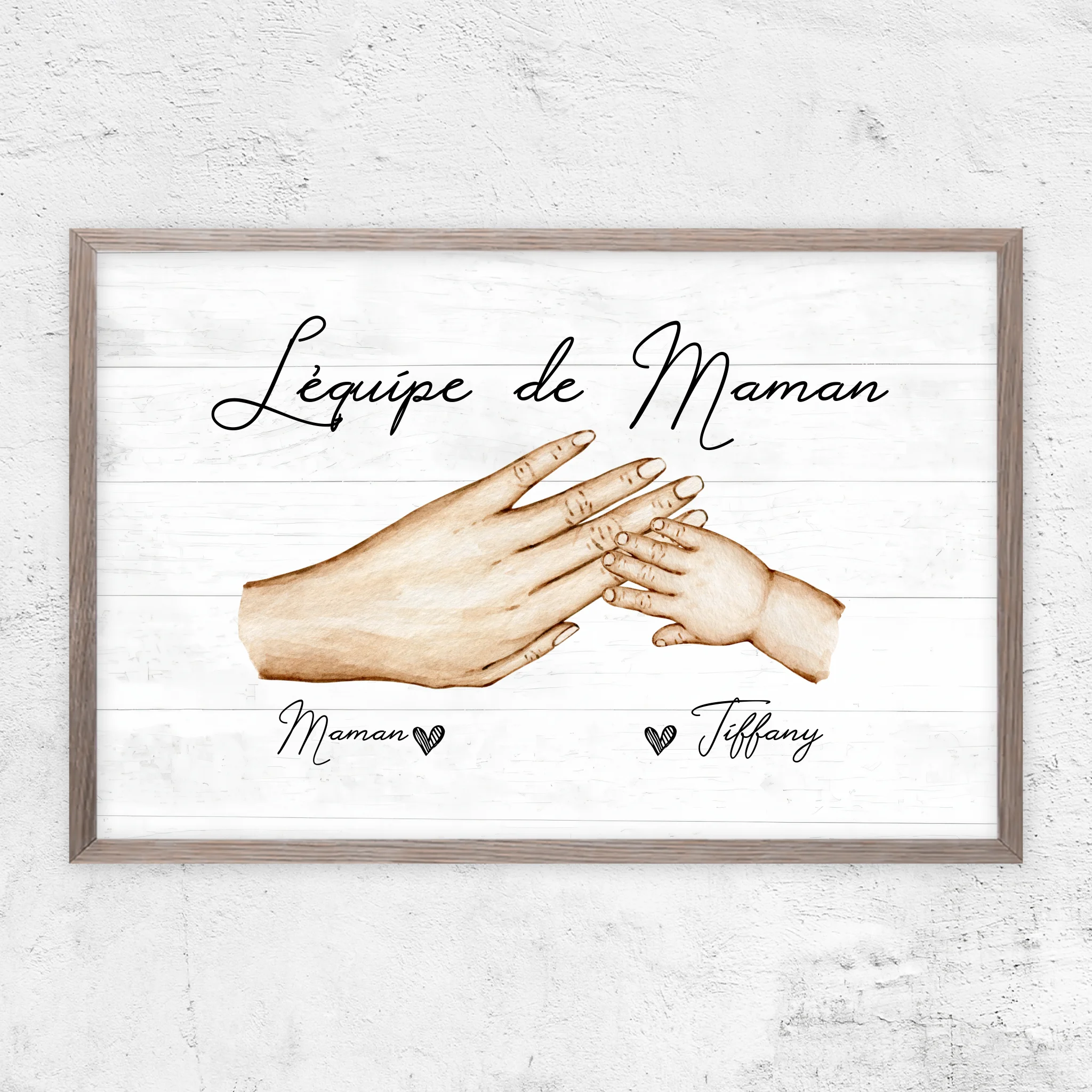 Poster personnalisé "L'équipe de Maman"