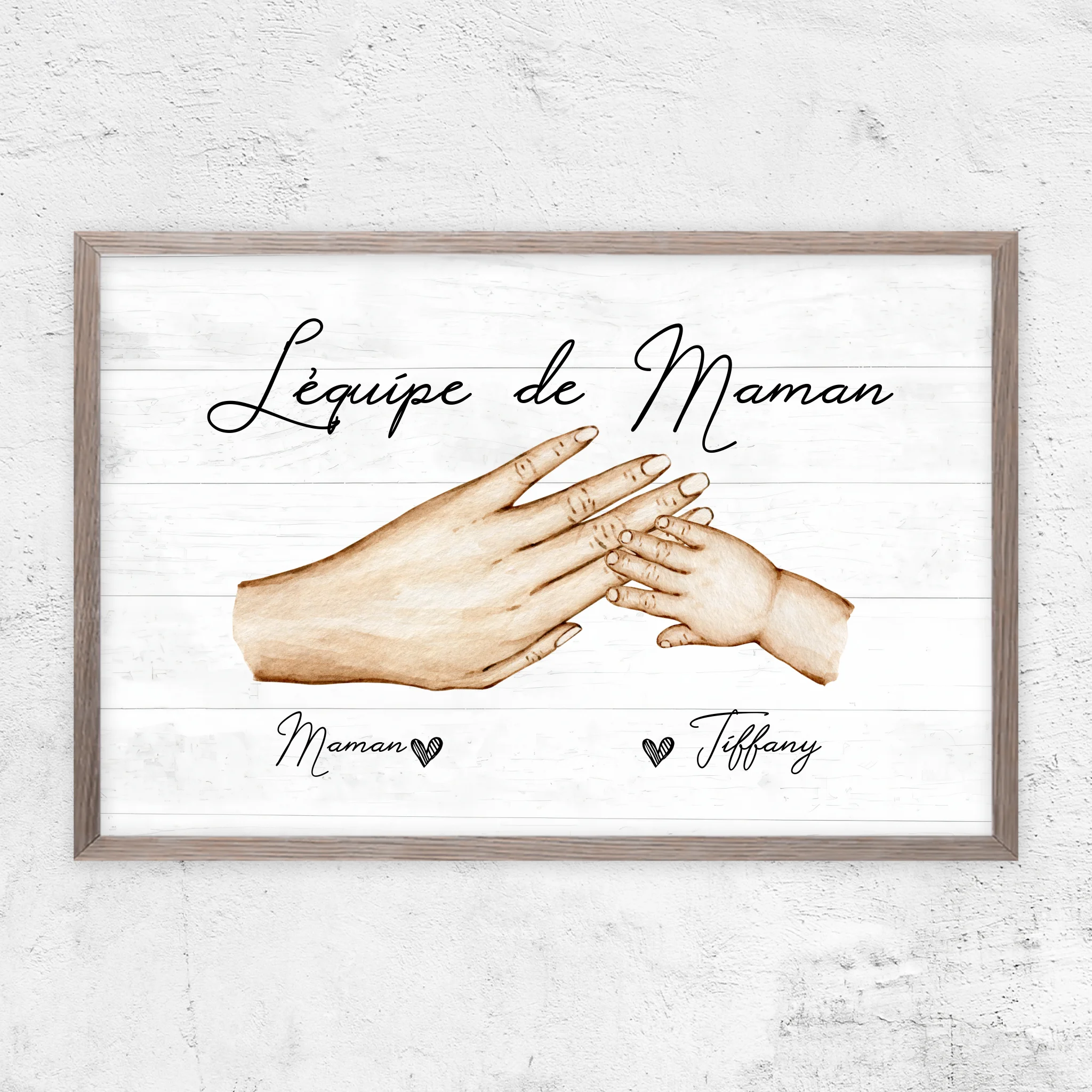 Poster personnalisé "L'équipe de Maman"
