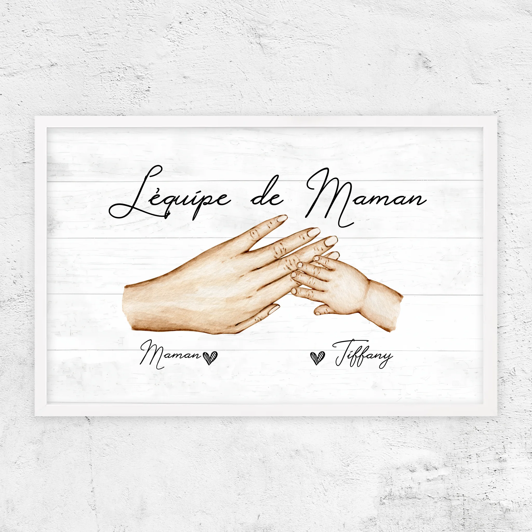 Poster personnalisé "L'équipe de Maman"